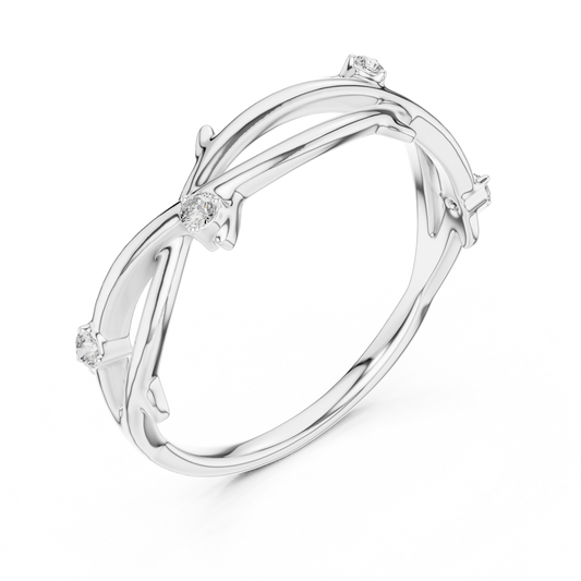 Golden Vine Lab-Grown Diamond Band