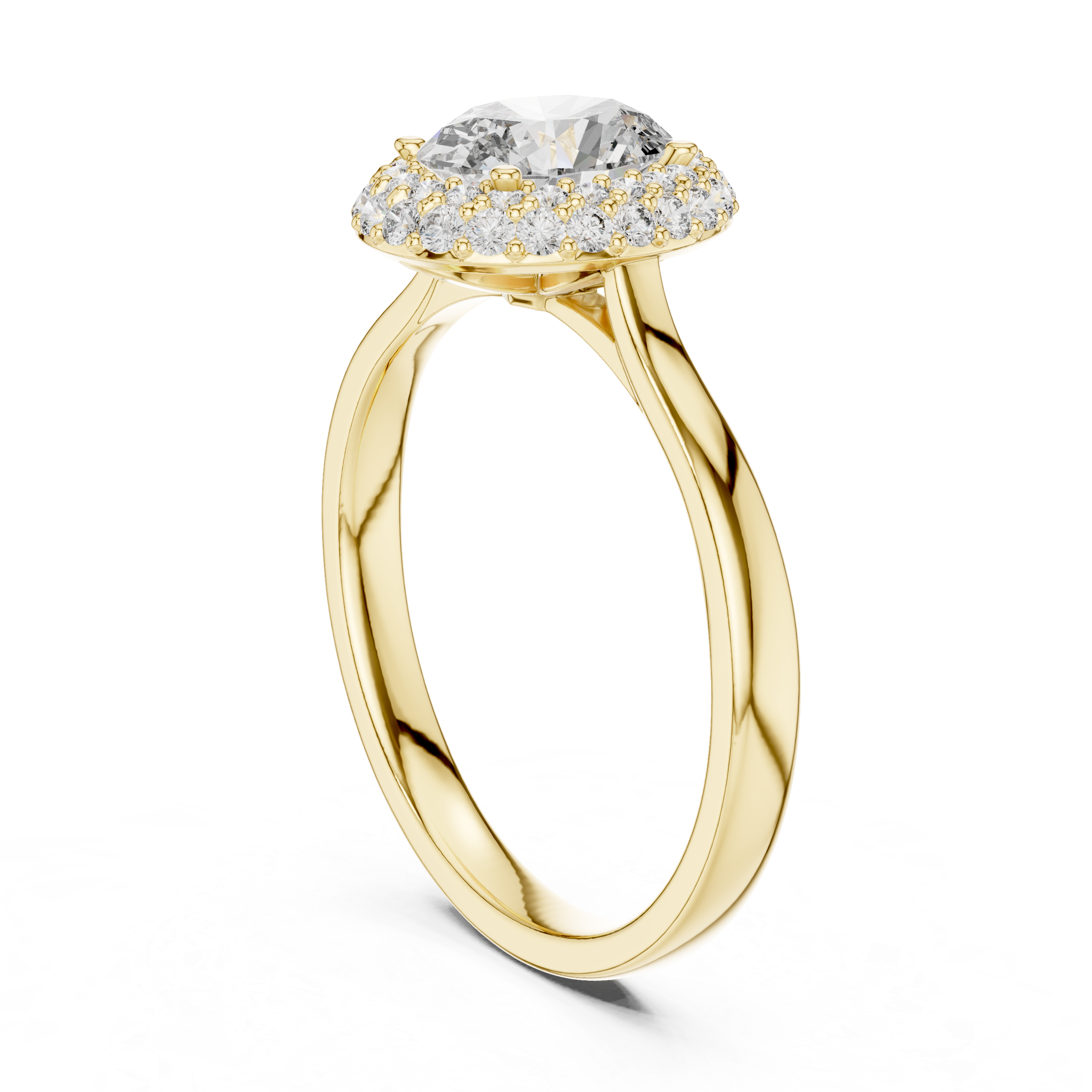 Oval Halo Diamond Ring