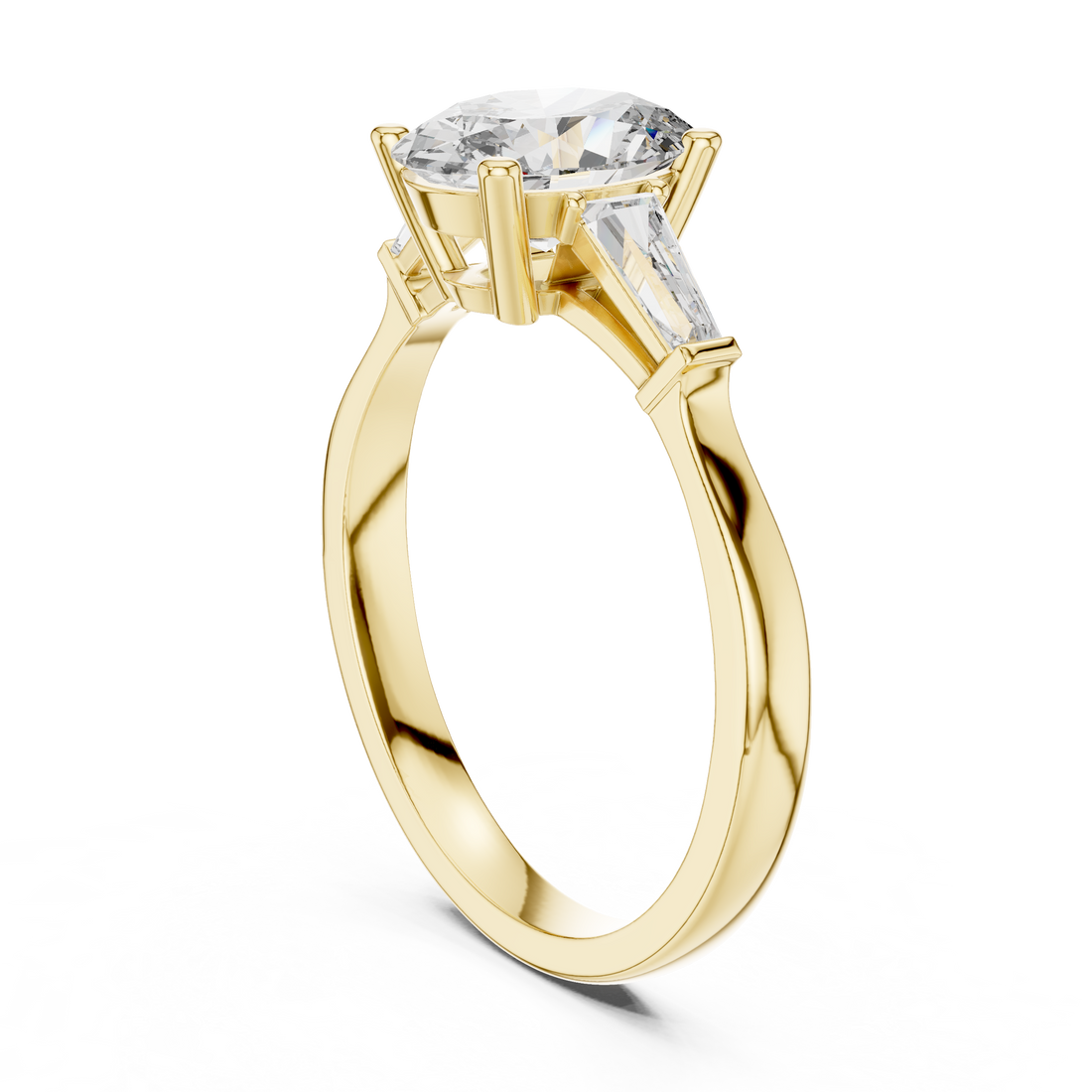 Oval Three-Stone Lab-Grown Diamond Ring
