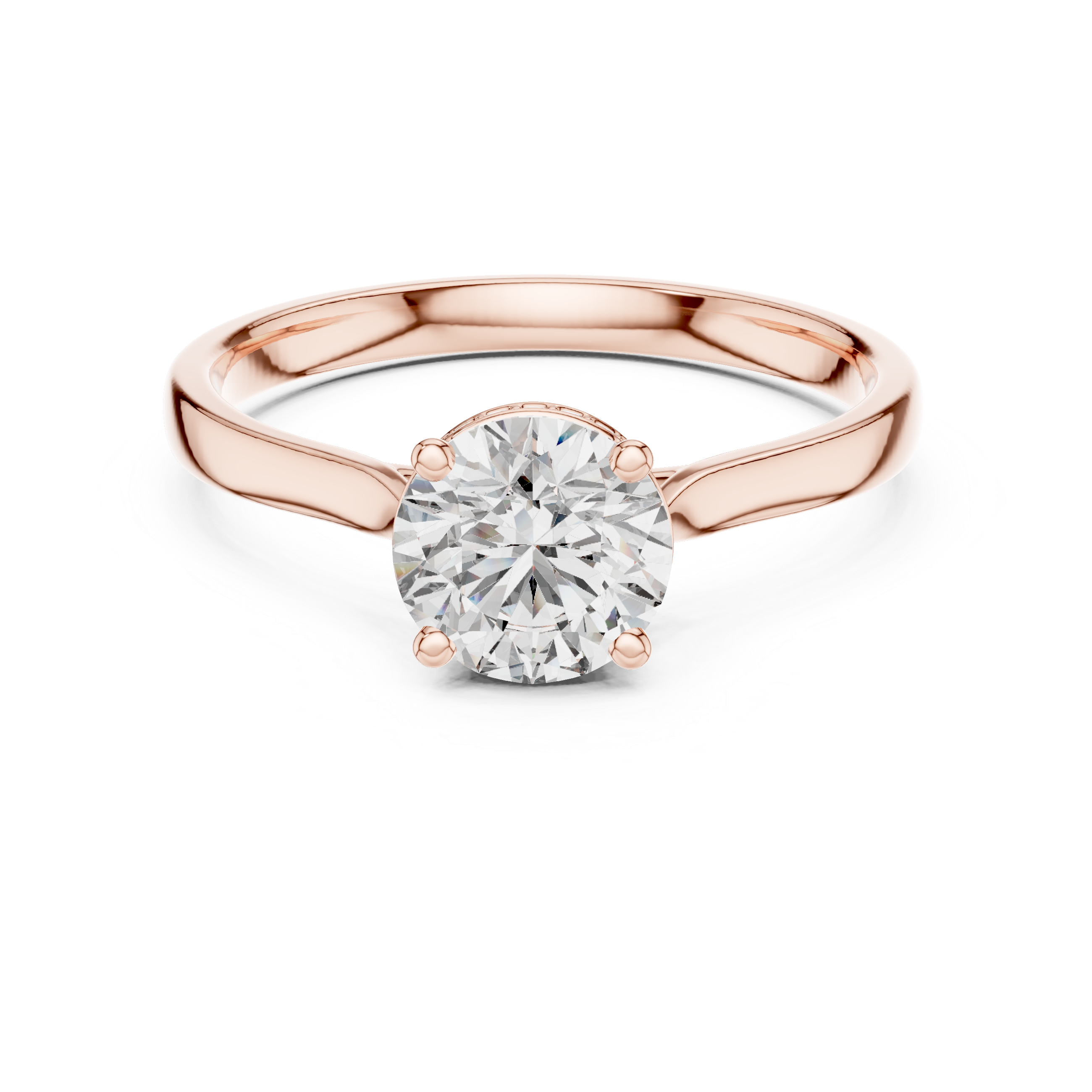 Classic Round Solitaire Diamond Ring