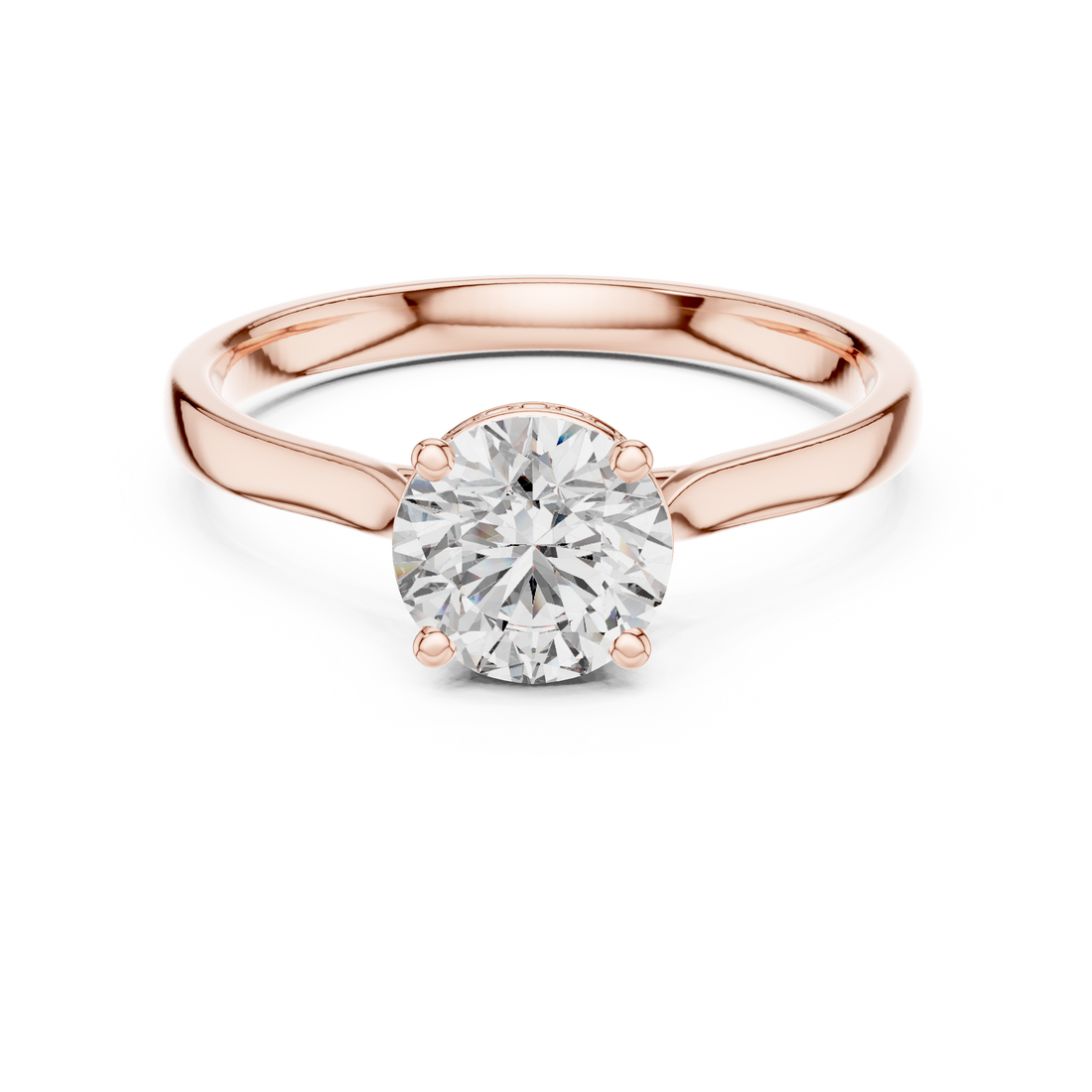 Classic Round Solitaire Diamond Ring