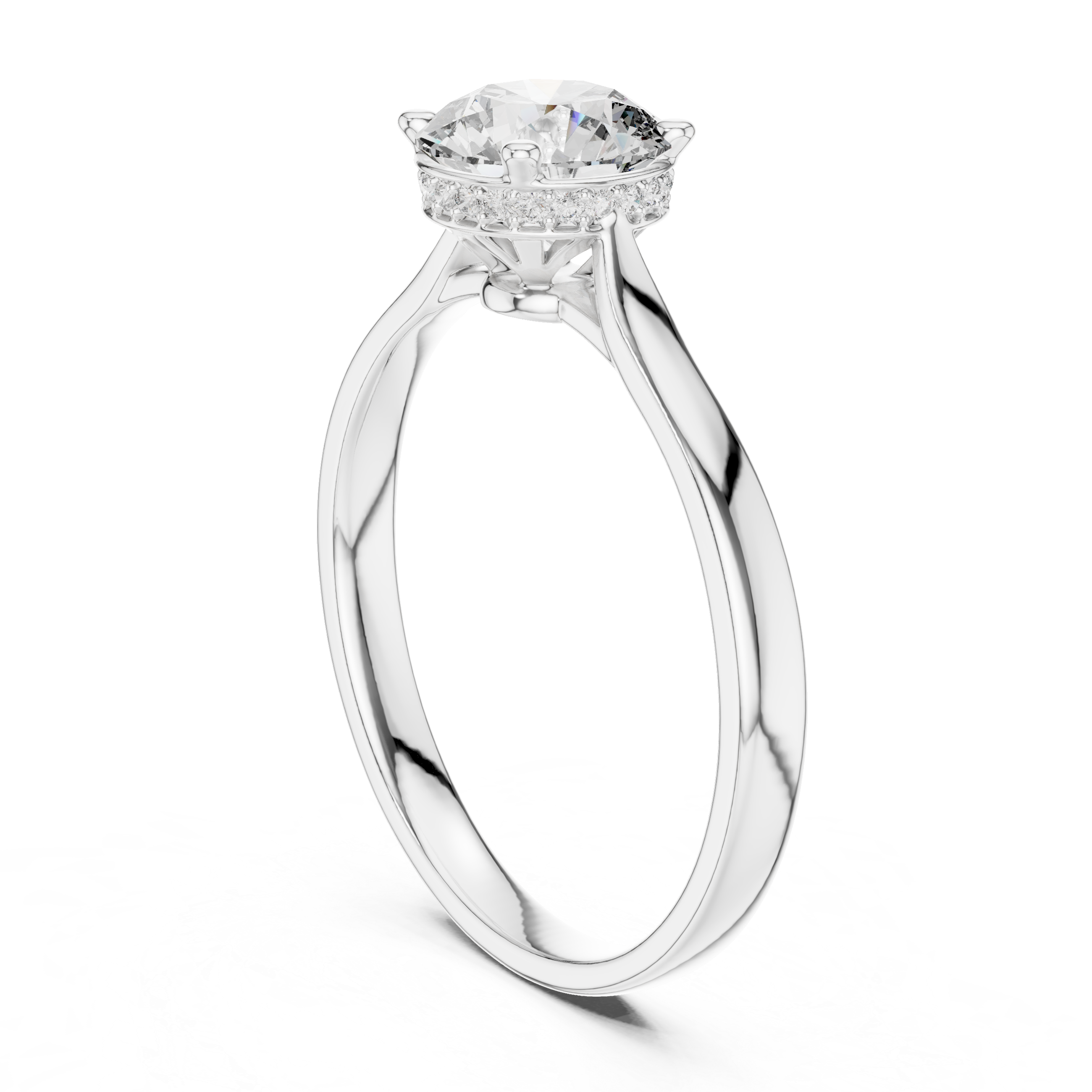 Classic Round Solitaire Diamond Ring