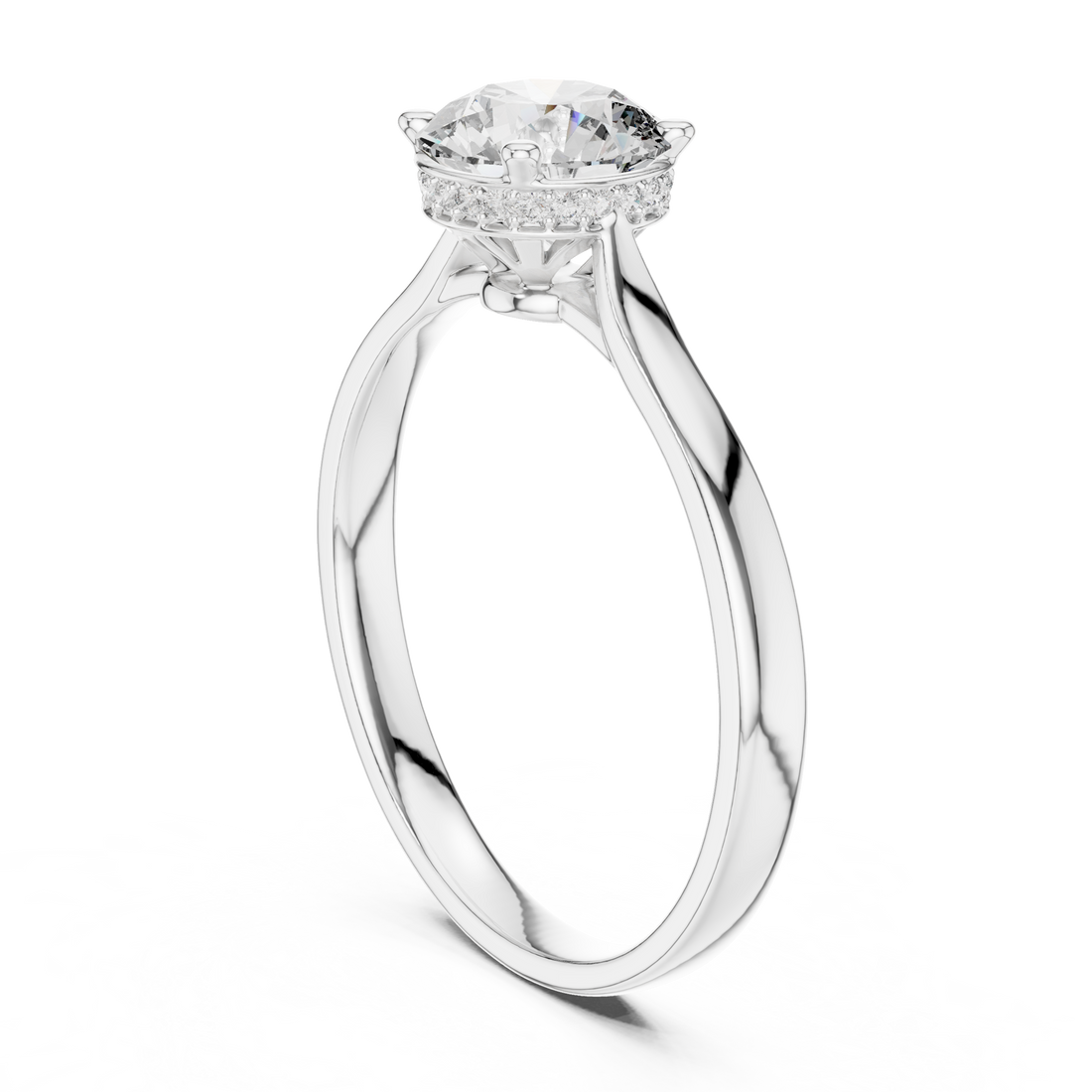 Classic Round Solitaire Diamond Ring