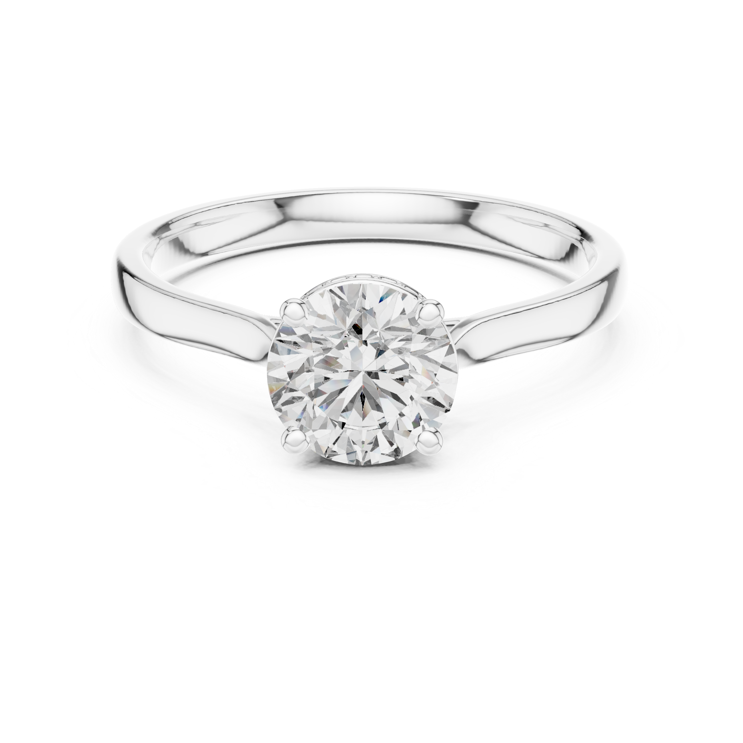 Classic Round Solitaire Diamond Ring