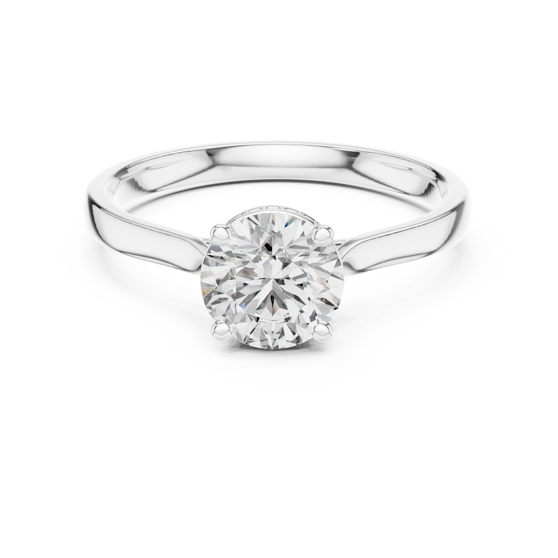 Classic Round Solitaire Diamond Ring