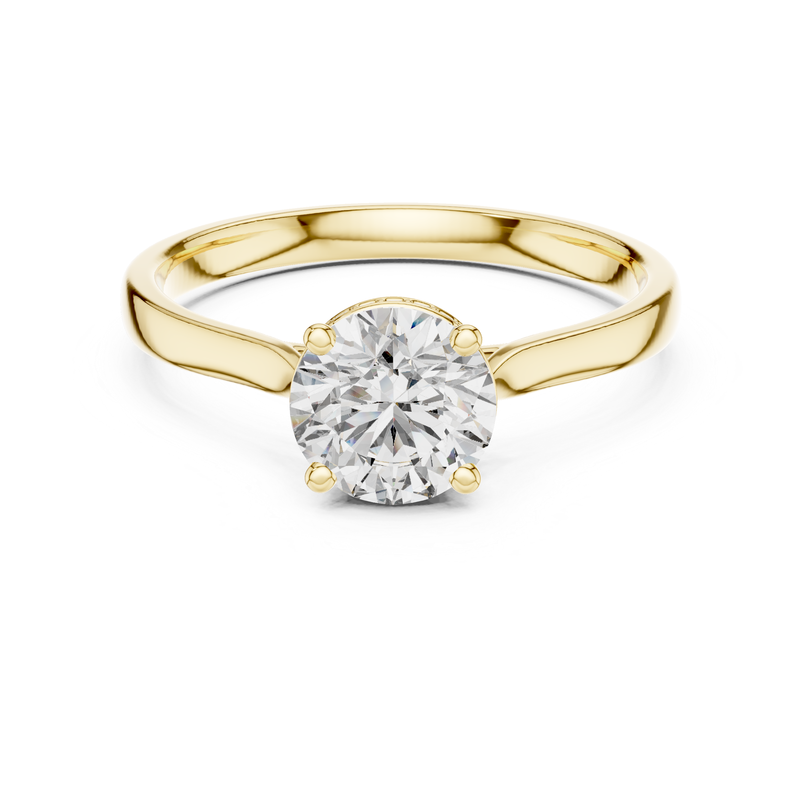 Classic Round Solitaire Diamond Ring