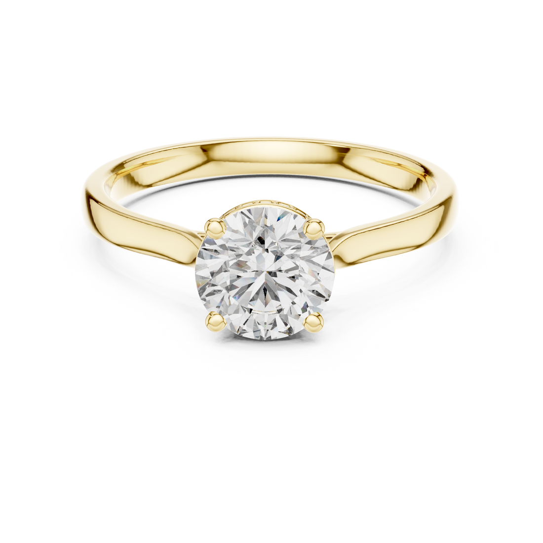 Classic Round Solitaire Diamond Ring