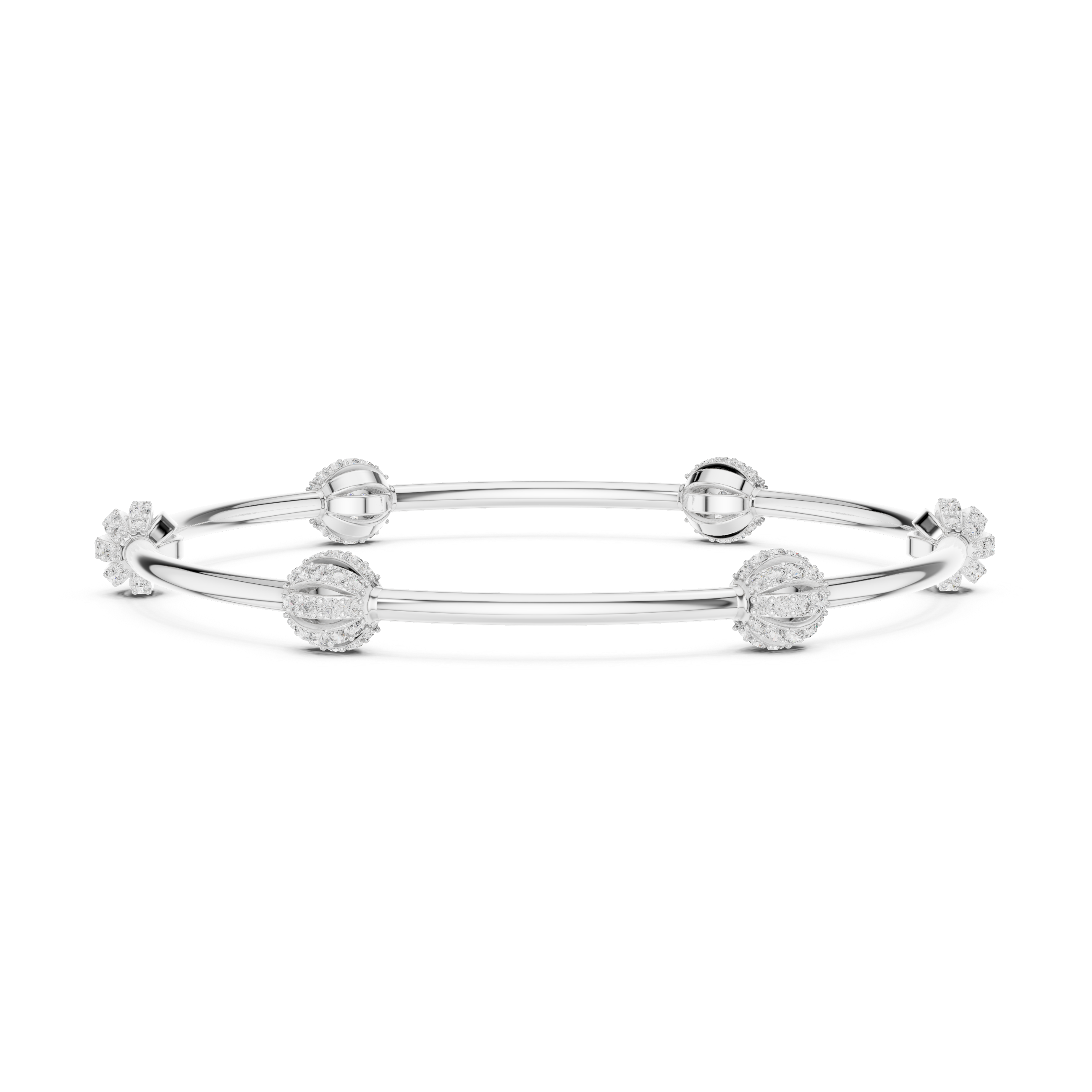 Celestial Orbit Lab-Grown Diamond Bangle Bracelet