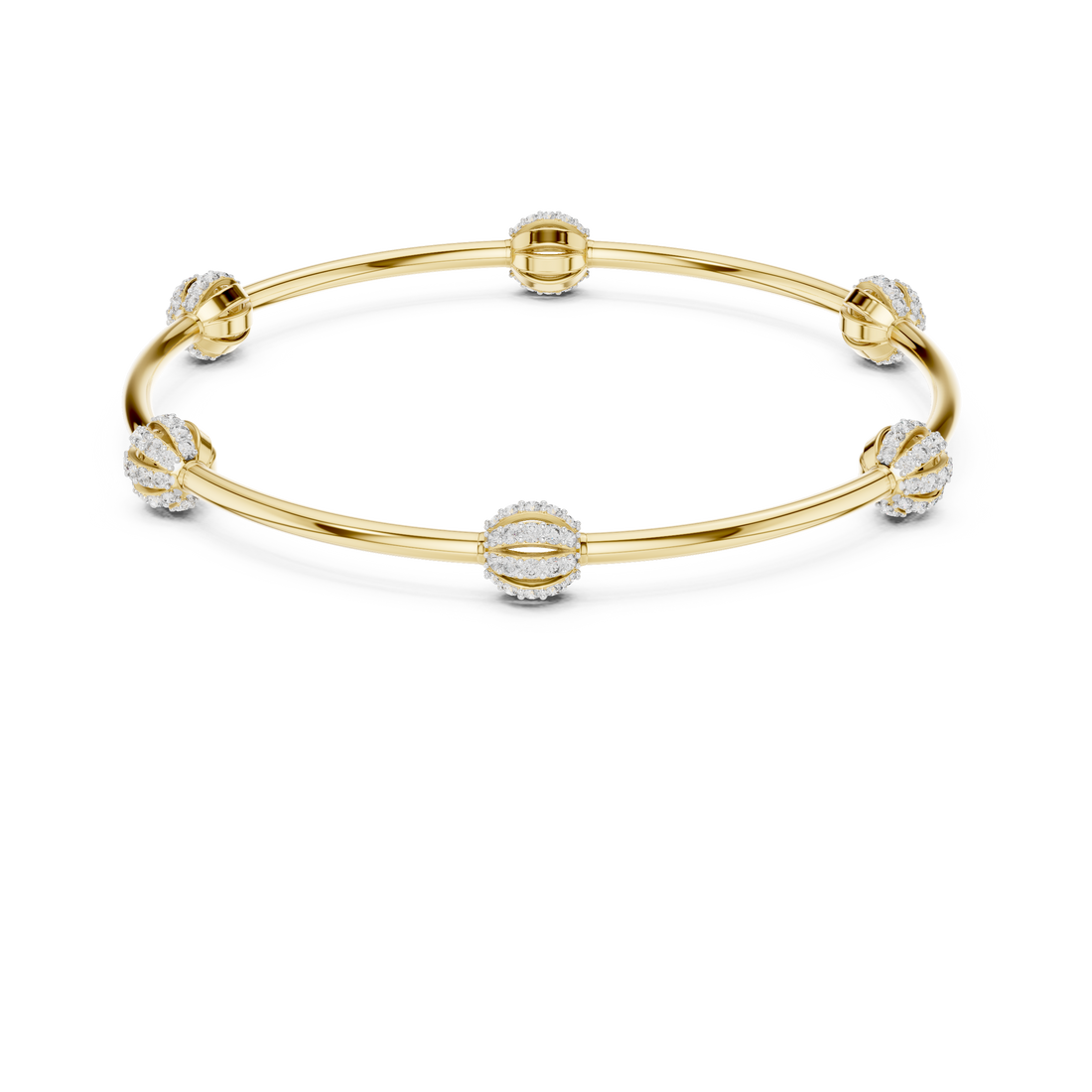 Celestial Orbit Lab-Grown Diamond Bangle Bracelet