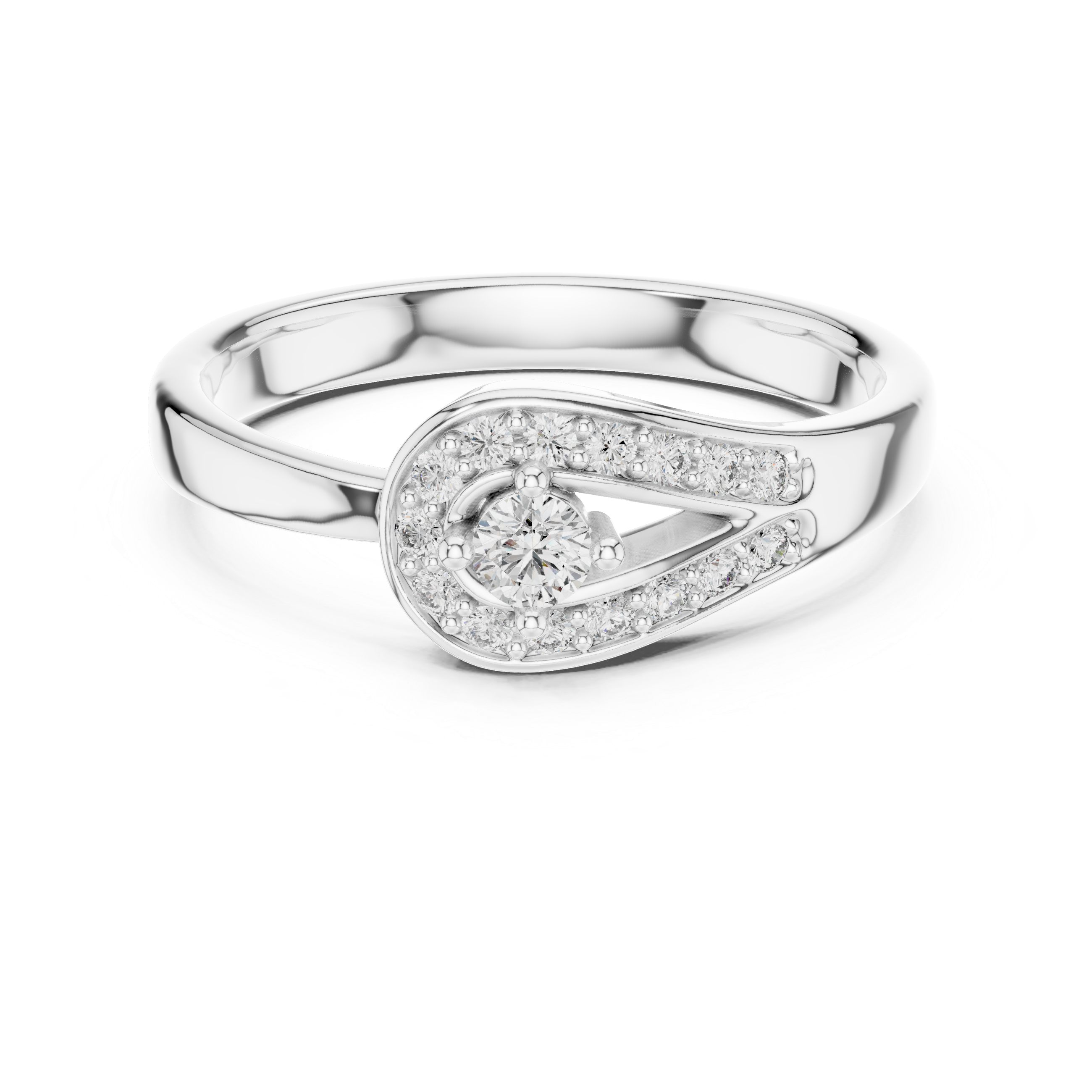 Golden Embrace Halo Lab-Grown Diamond Ring