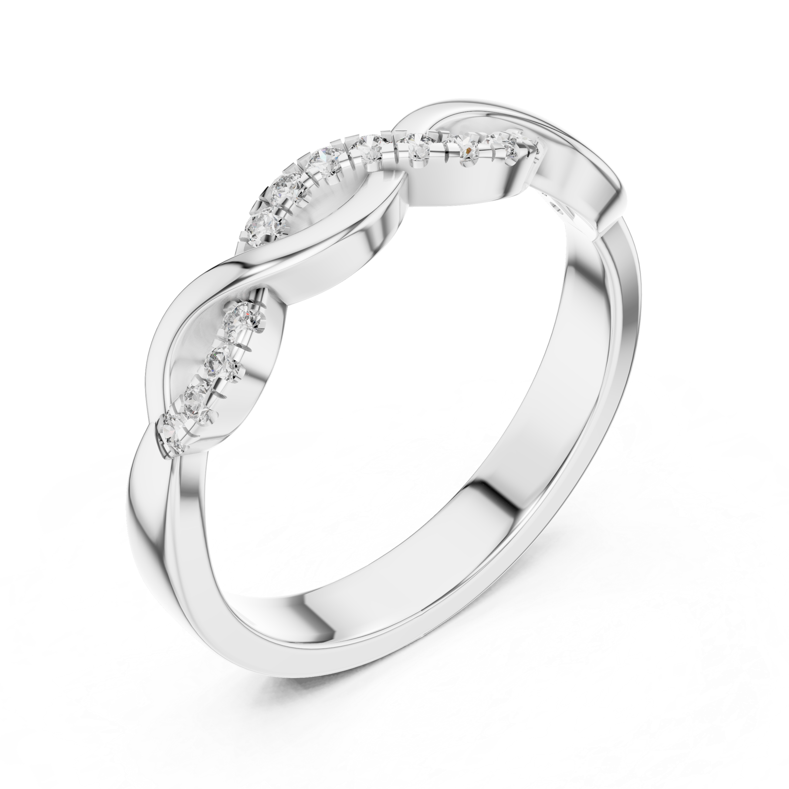 Eternal Wave Lab-Grown Diamond Band Ring