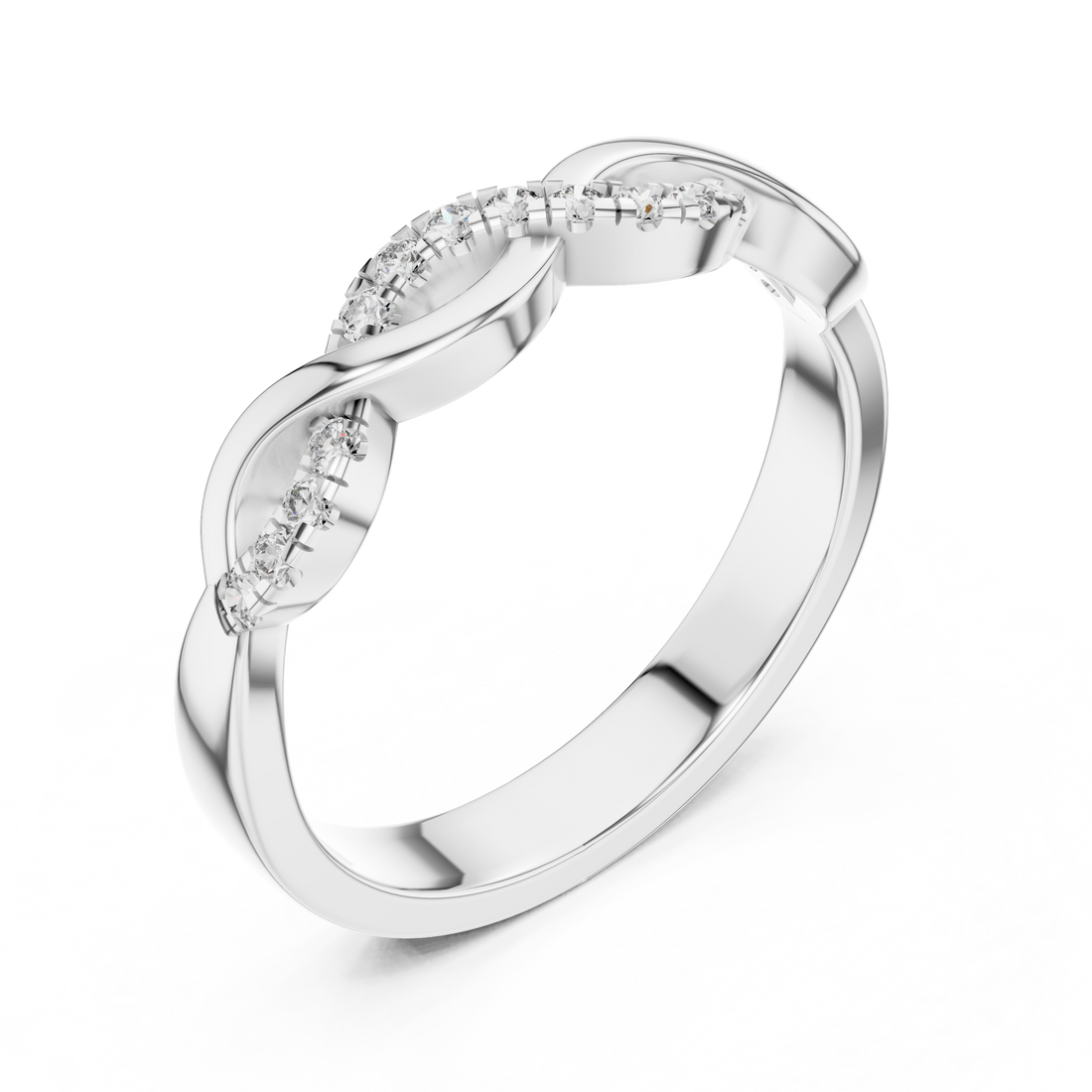 Eternal Wave Lab-Grown Diamond Band Ring