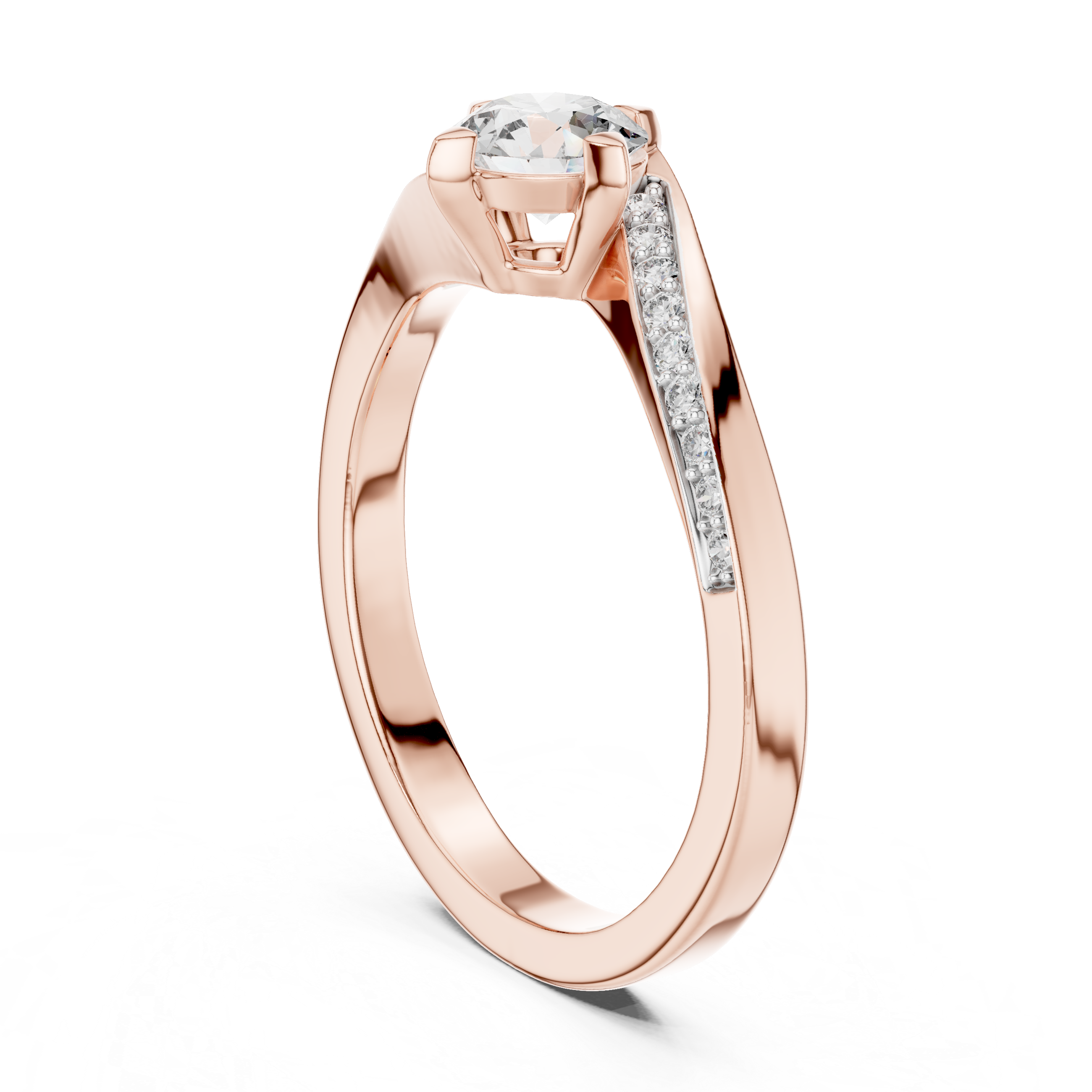 Celestial Twist Lab-Grown Diamond Engagement Ring