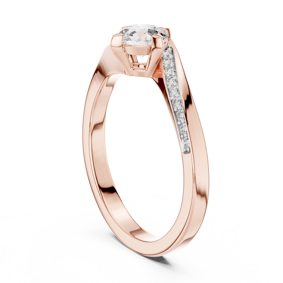Celestial Twist Lab-Grown Diamond Engagement Ring