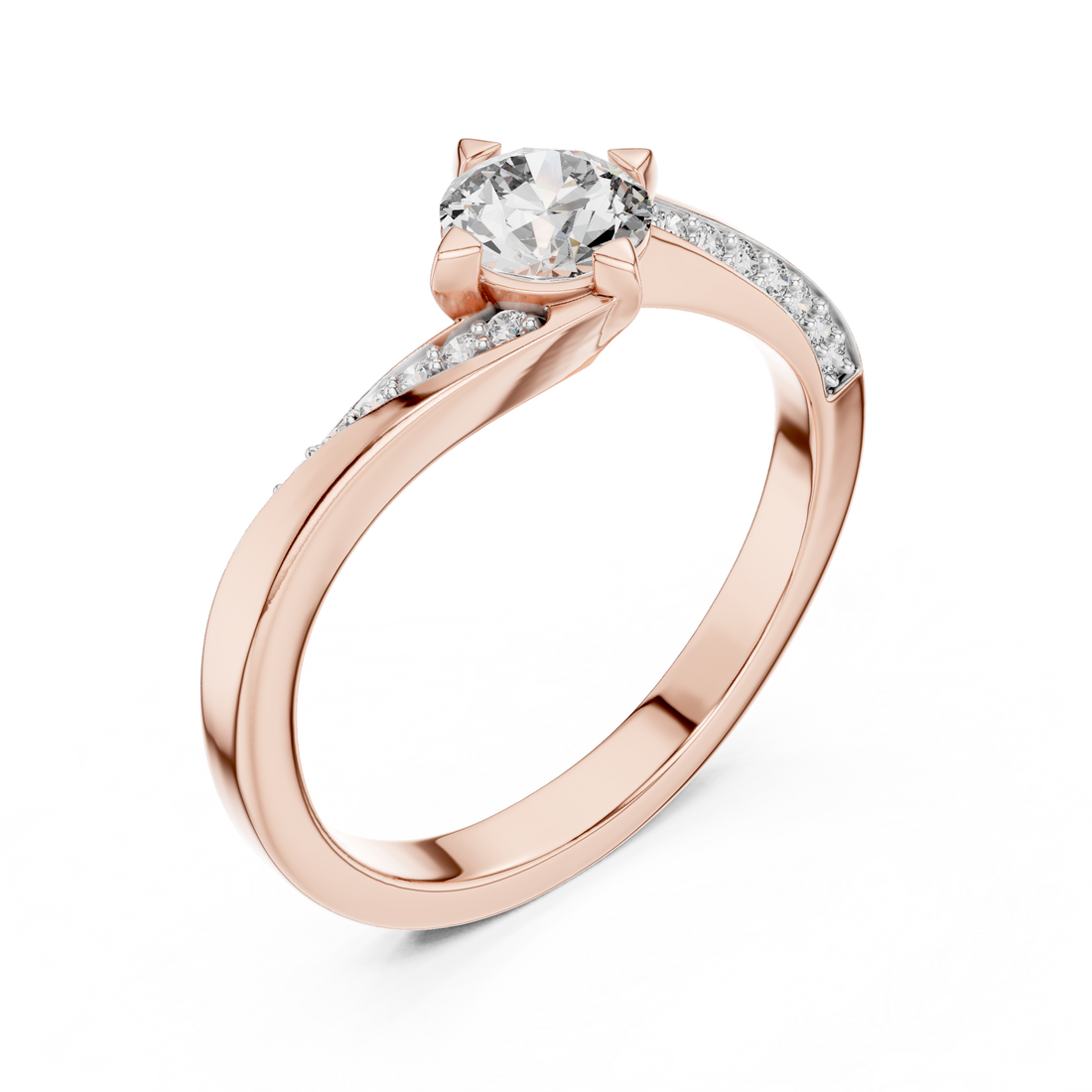 Celestial Twist Lab-Grown Diamond Engagement Ring