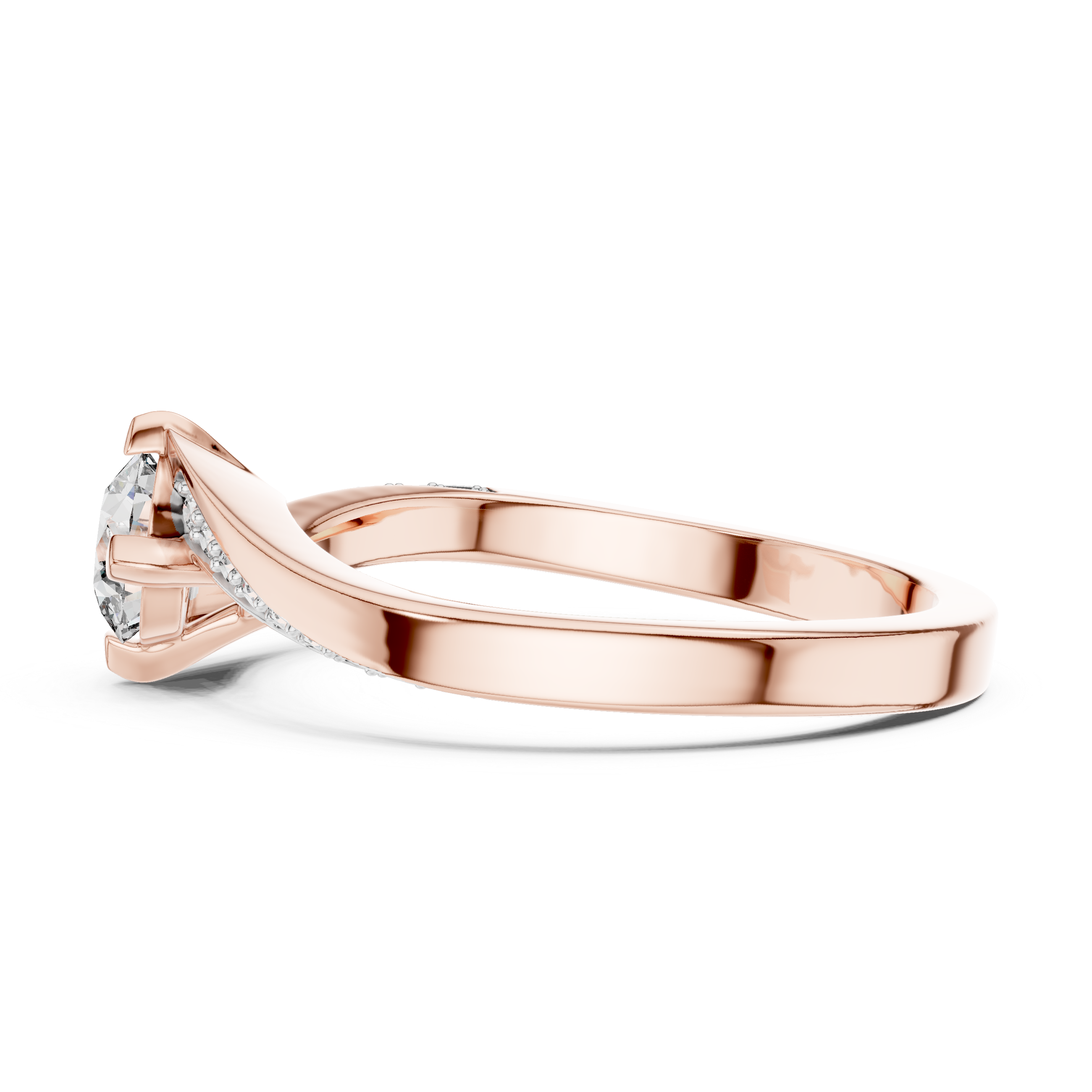 Celestial Twist Lab-Grown Diamond Engagement Ring