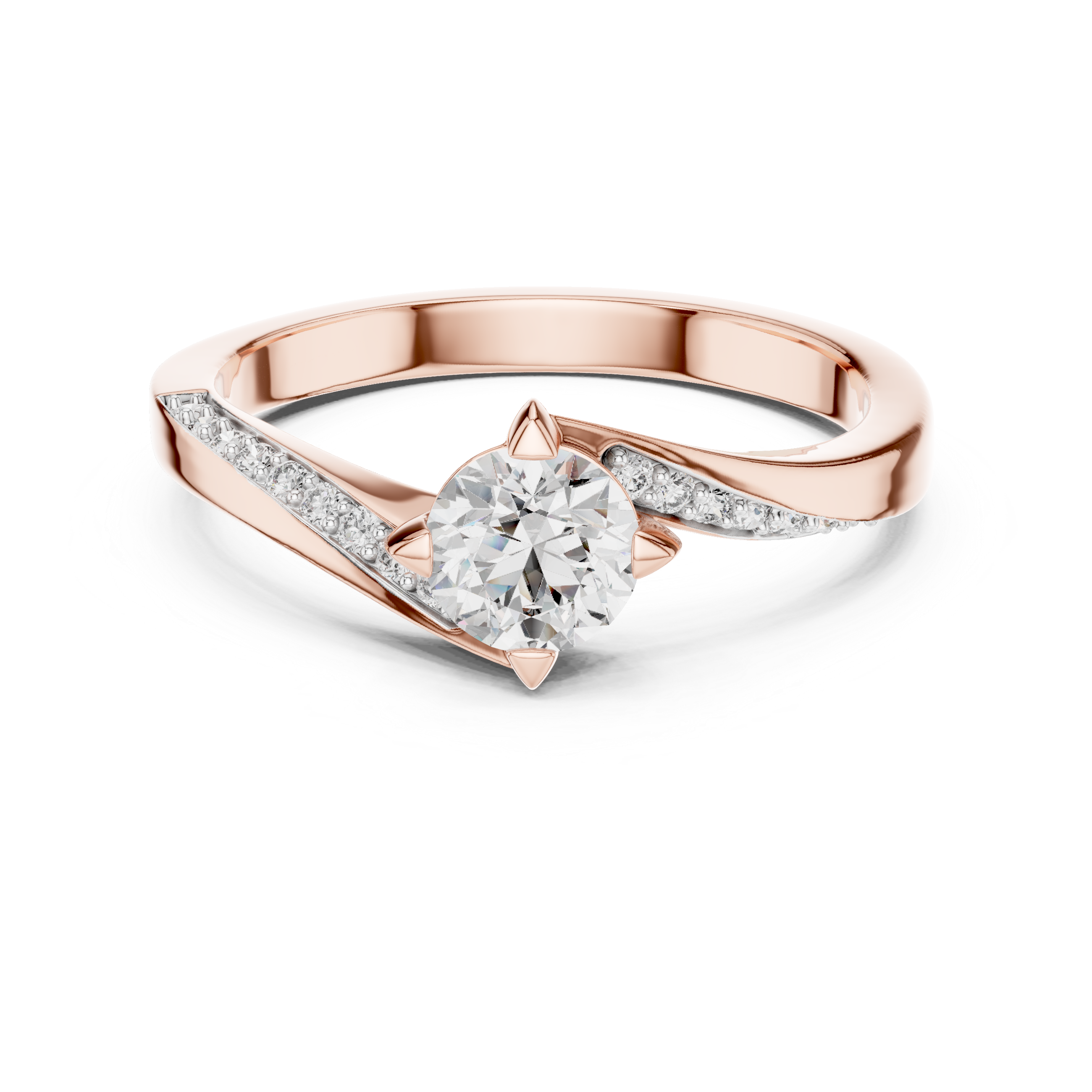 Celestial Twist Lab-Grown Diamond Engagement Ring