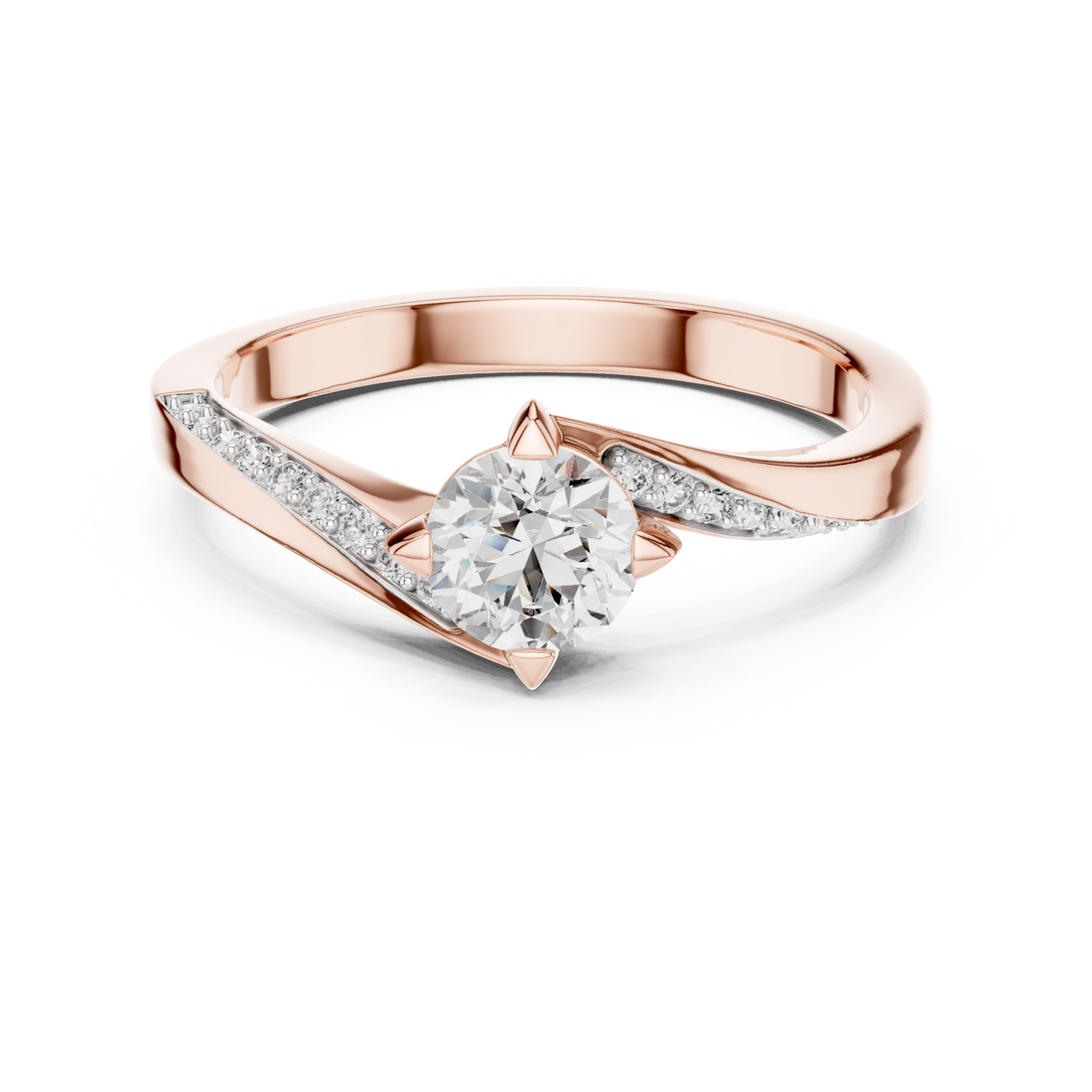 Celestial Twist Lab-Grown Diamond Engagement Ring