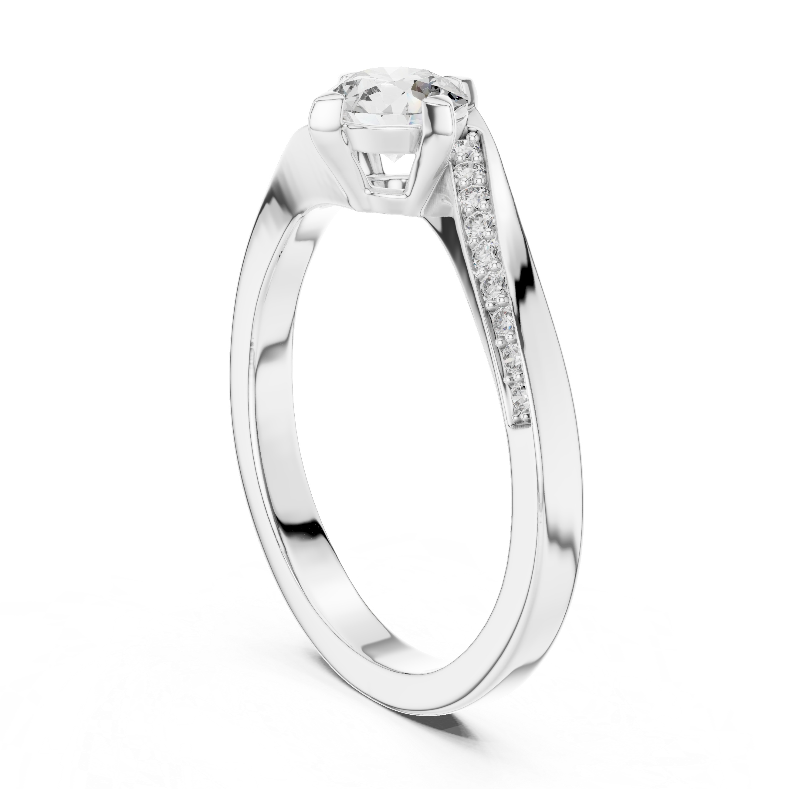 Celestial Twist Lab-Grown Diamond Engagement Ring