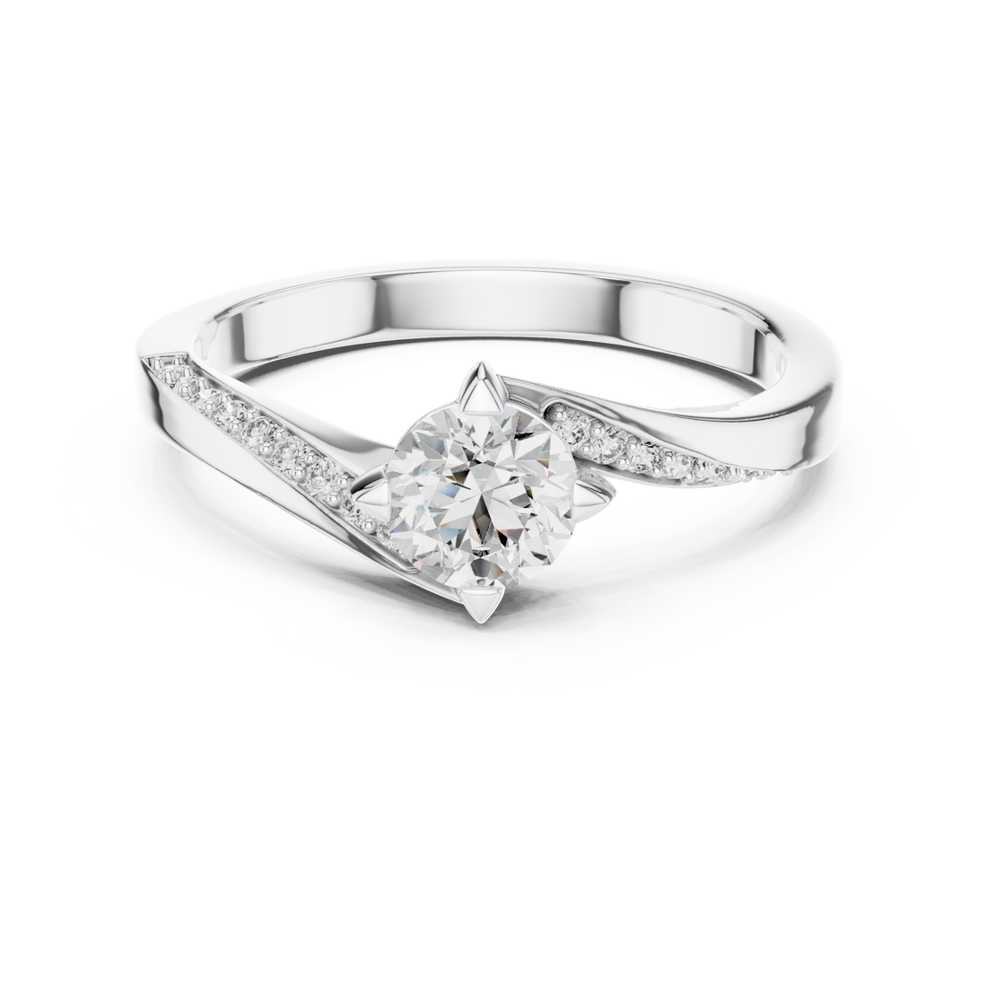 Celestial Twist Lab-Grown Diamond Engagement Ring