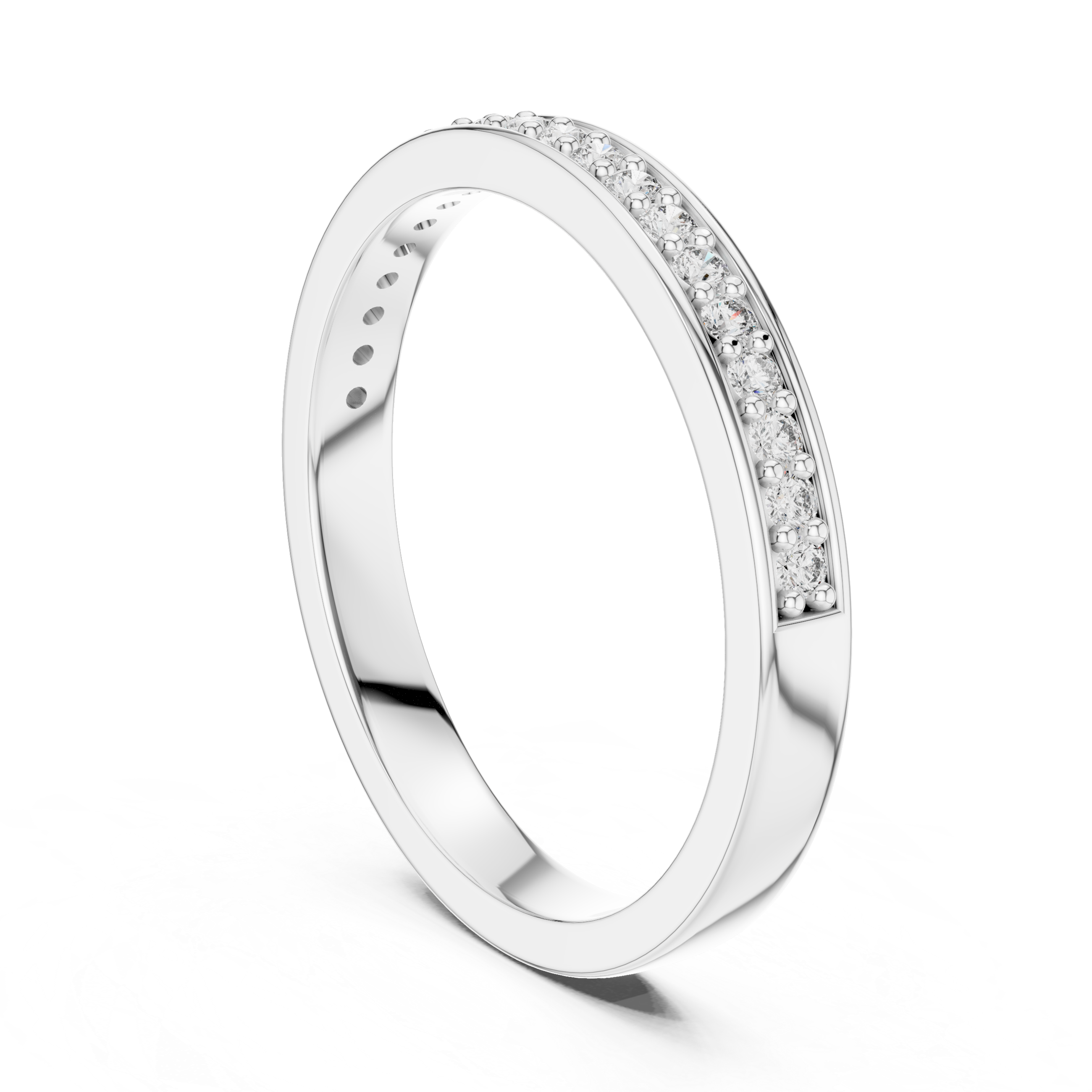 Pure Line Lab-Grown Diamond Wedding Band