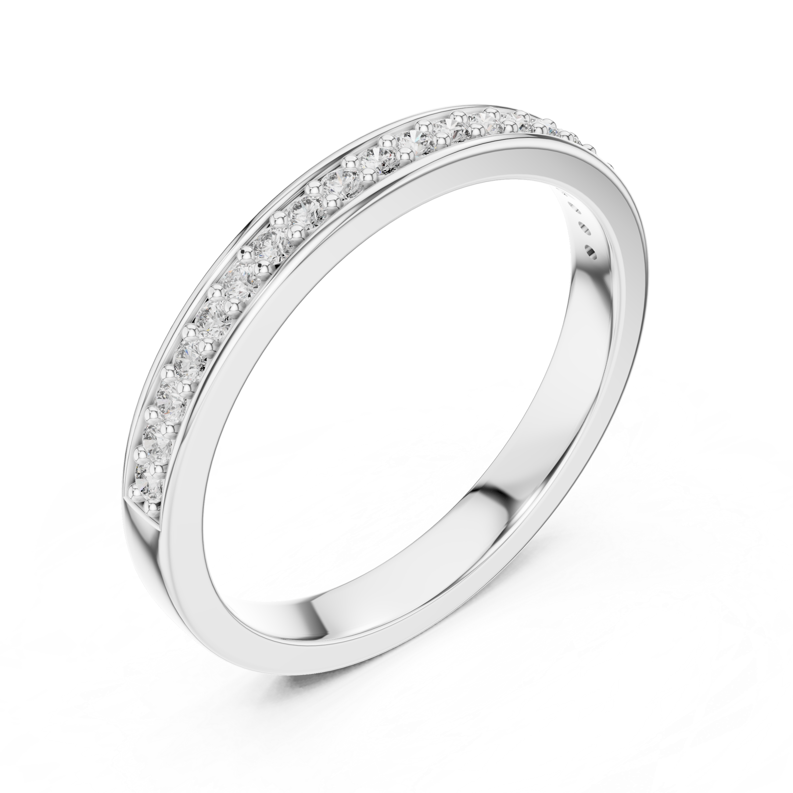 Pure Line Lab-Grown Diamond Wedding Band