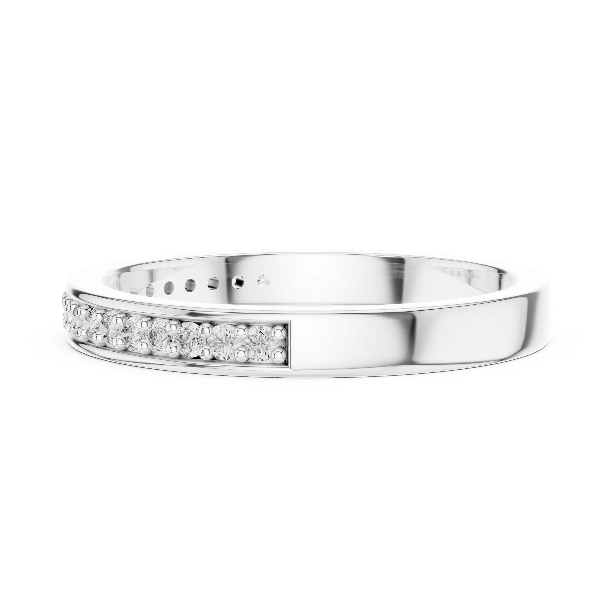 Pure Line Lab-Grown Diamond Wedding Band