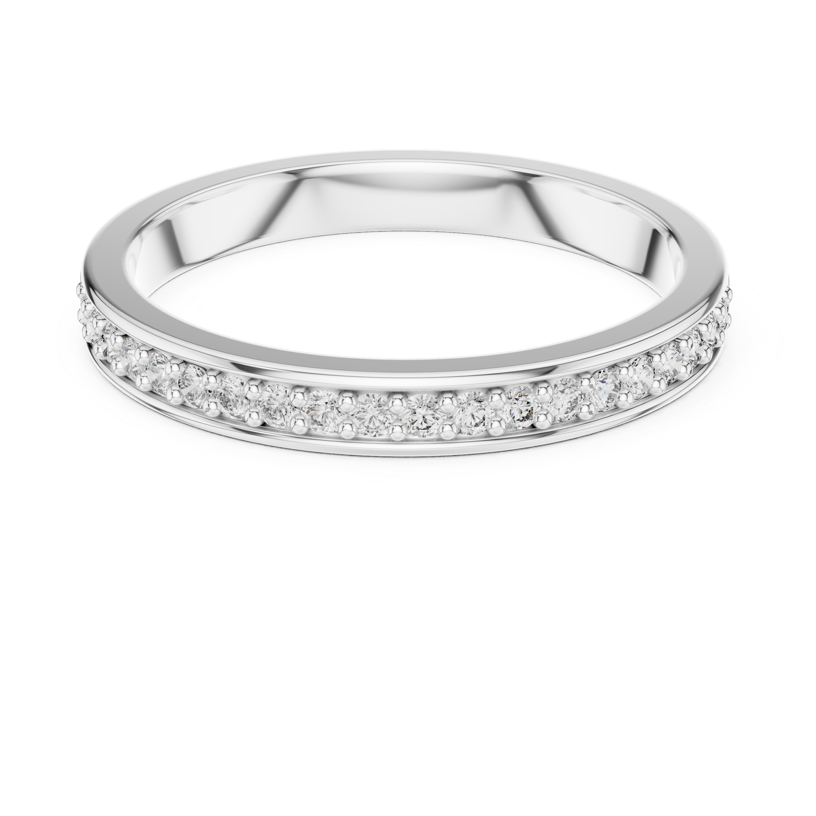 Pure Line Lab-Grown Diamond Wedding Band