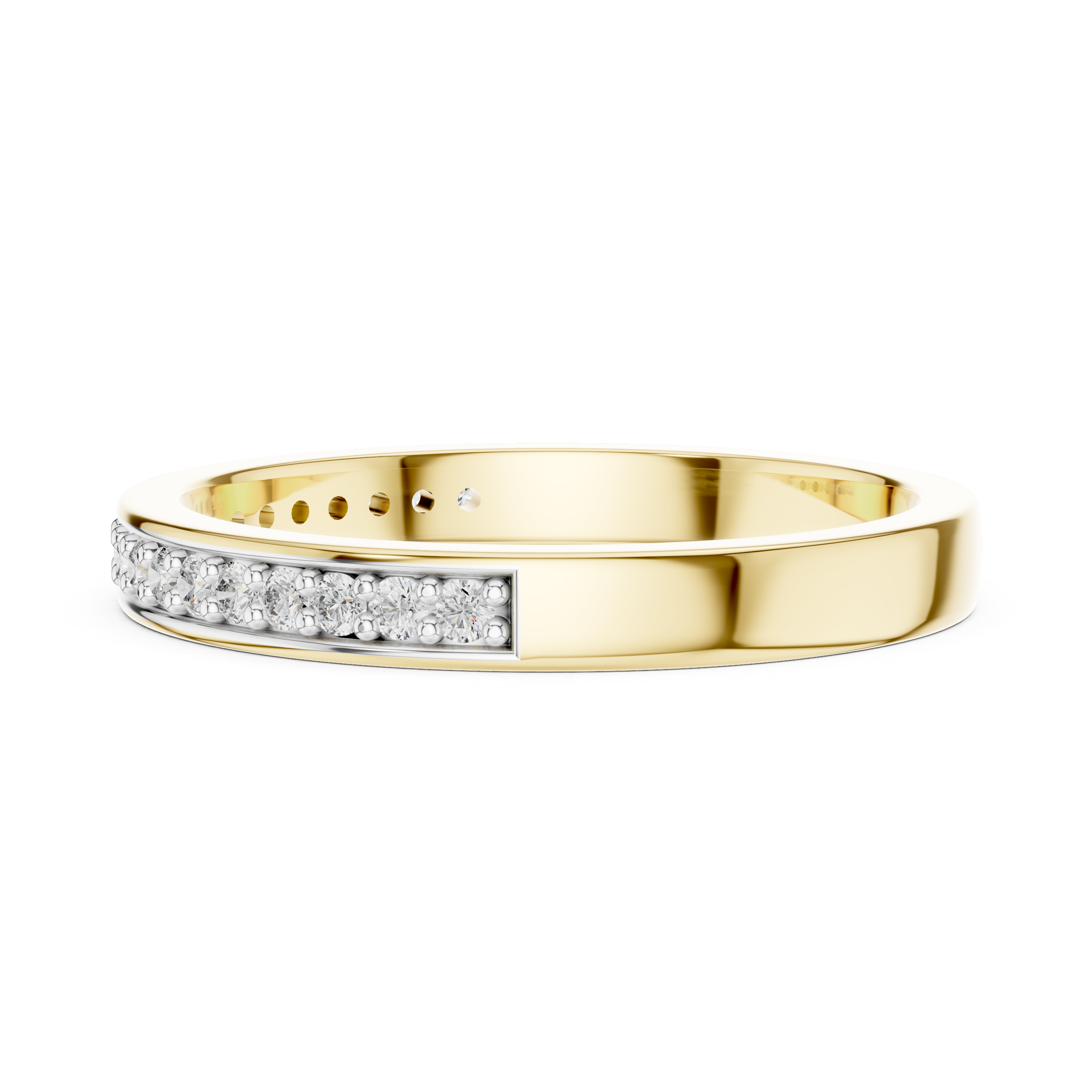 Pure Line Lab-Grown Diamond Wedding Band