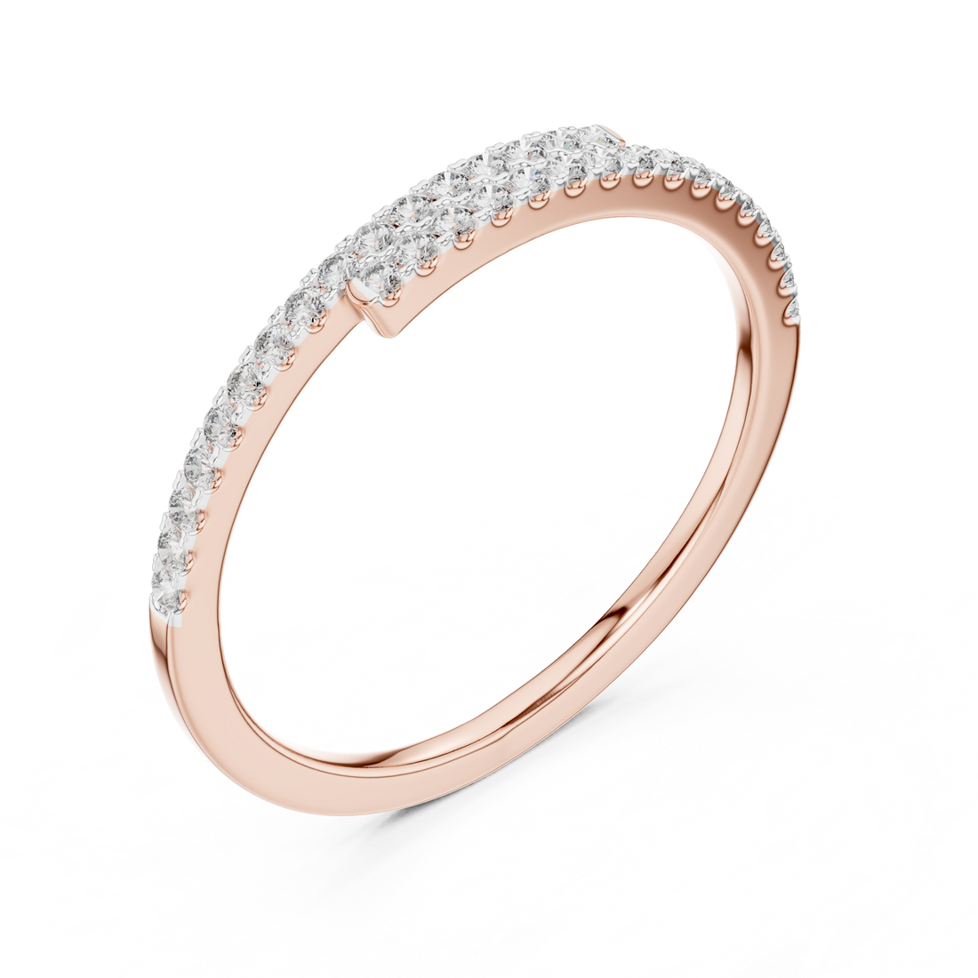 Halfway Brilliance Lab-Grown Diamond Band Ring