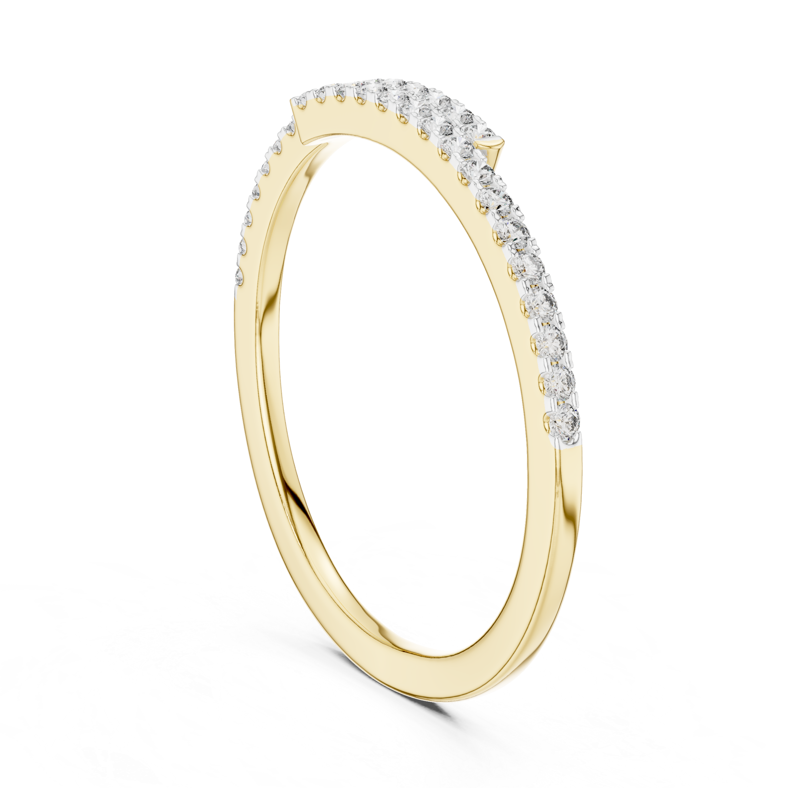 Halfway Brilliance Lab-Grown Diamond Band Ring