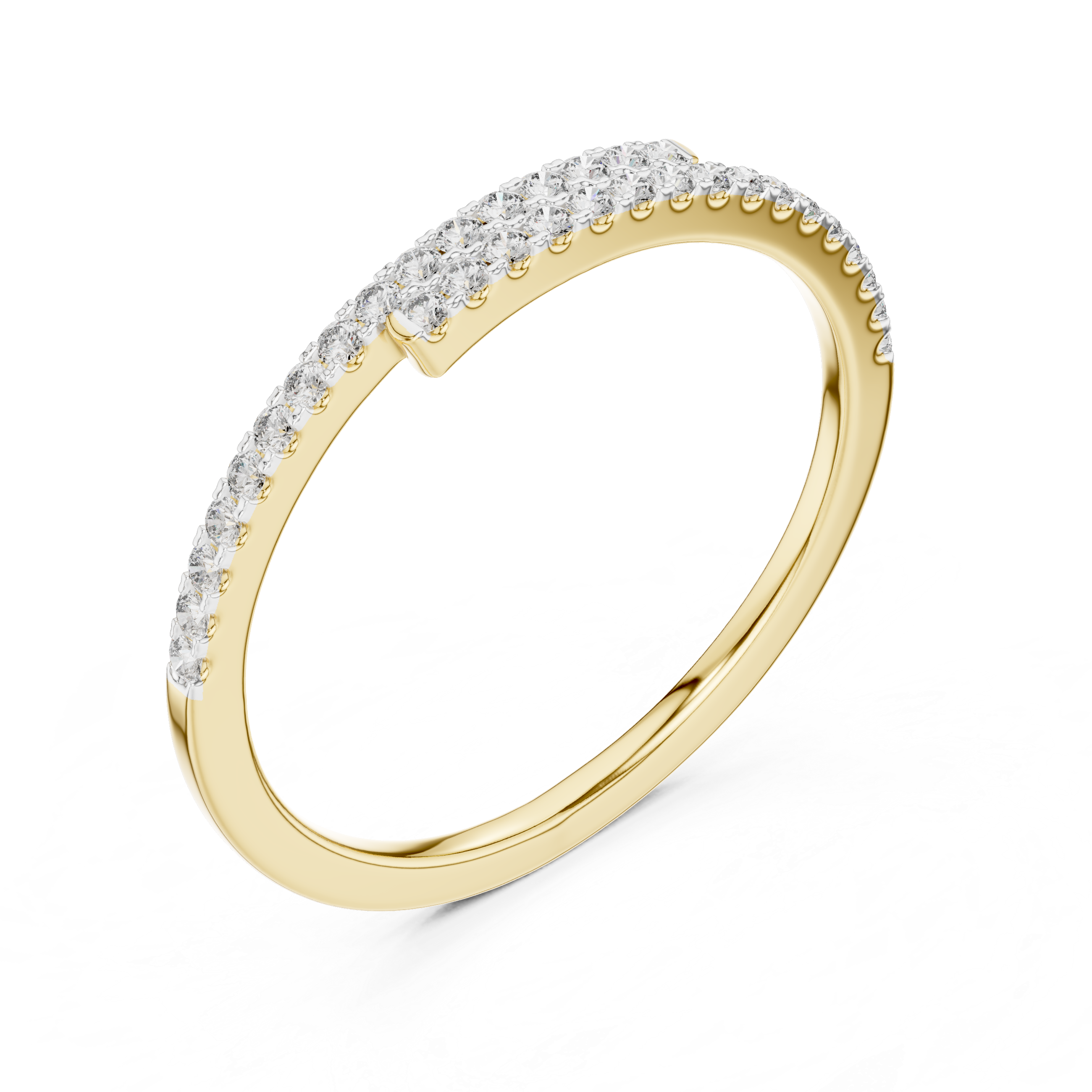 Halfway Brilliance Lab-Grown Diamond Band Ring