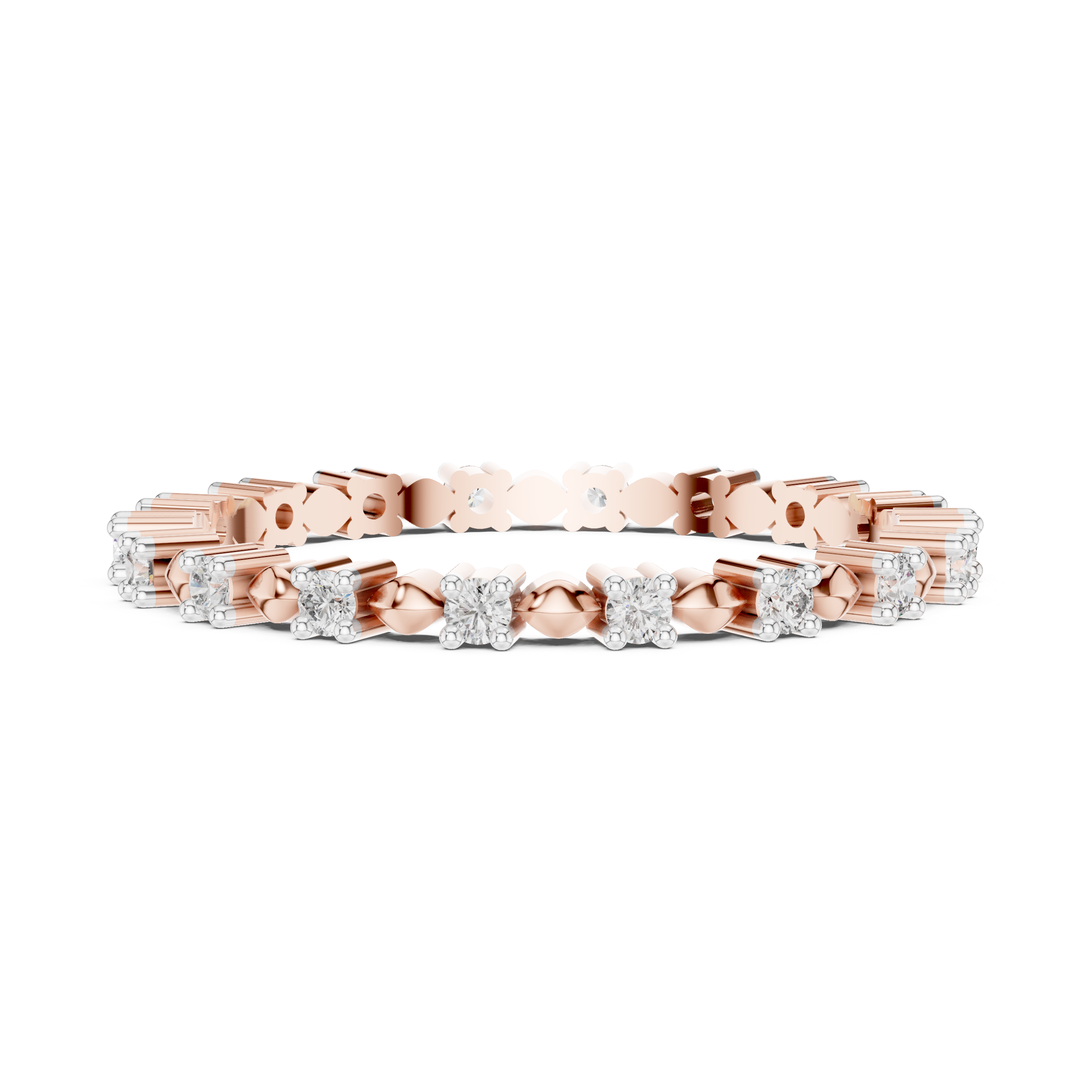 Golden Harmony Lab-Grown Diamond Eternity Band