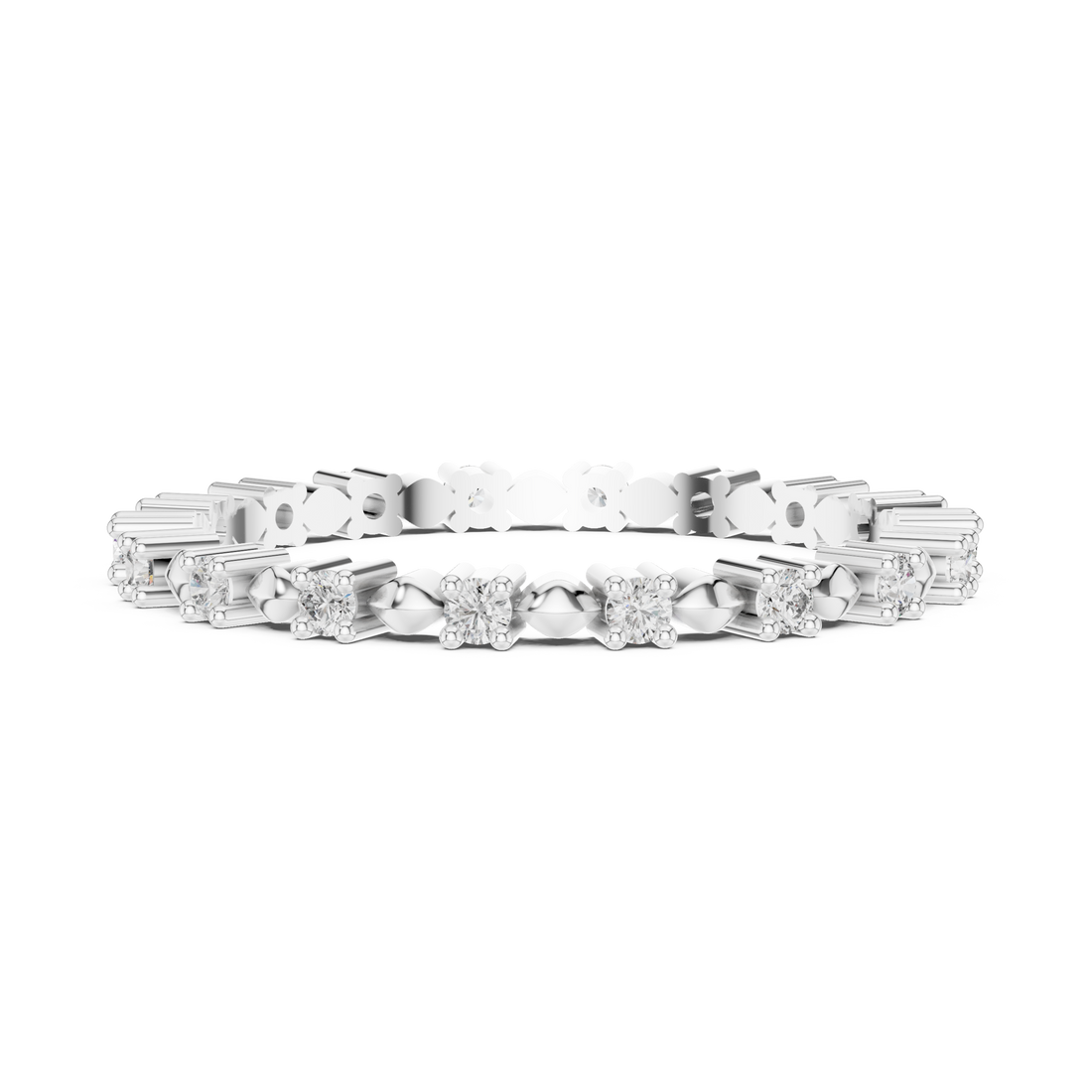 Golden Harmony Lab-Grown Diamond Eternity Band