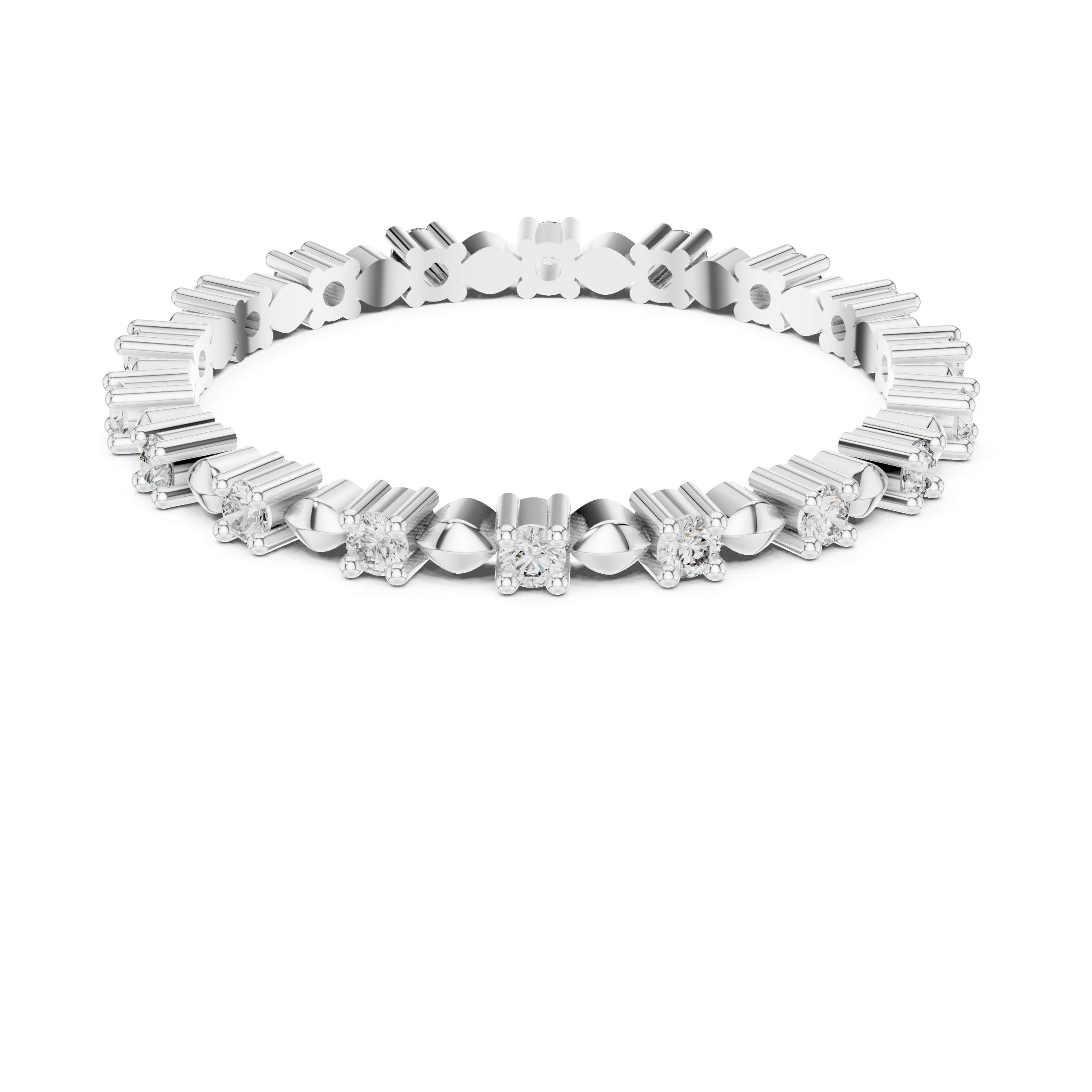 Golden Harmony Lab-Grown Diamond Eternity Band