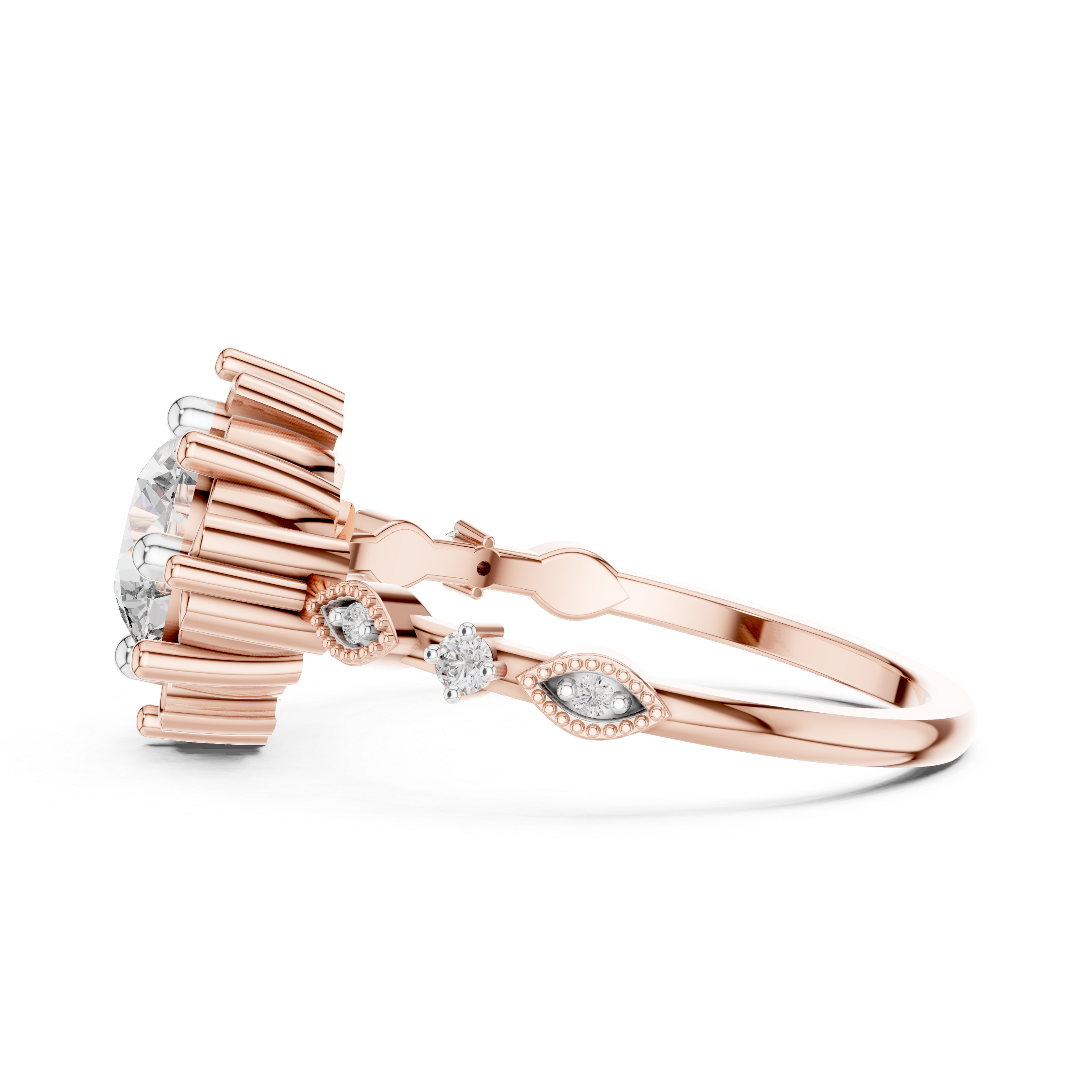 Regal Fleur Lab-Grown Diamond Ring