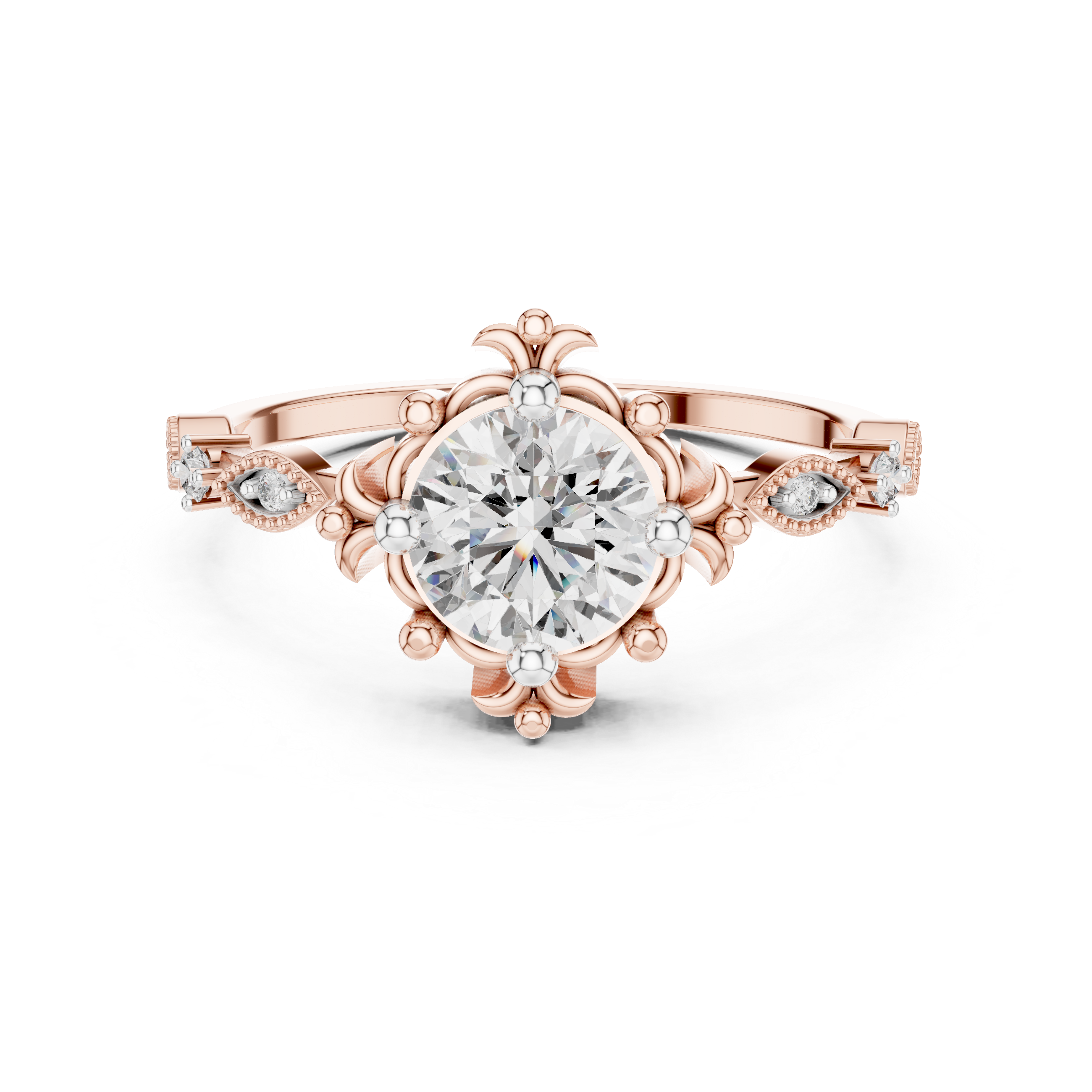 Regal Fleur Lab-Grown Diamond Ring