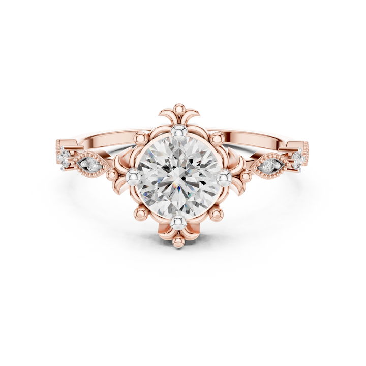 Regal Fleur Lab-Grown Diamond Ring
