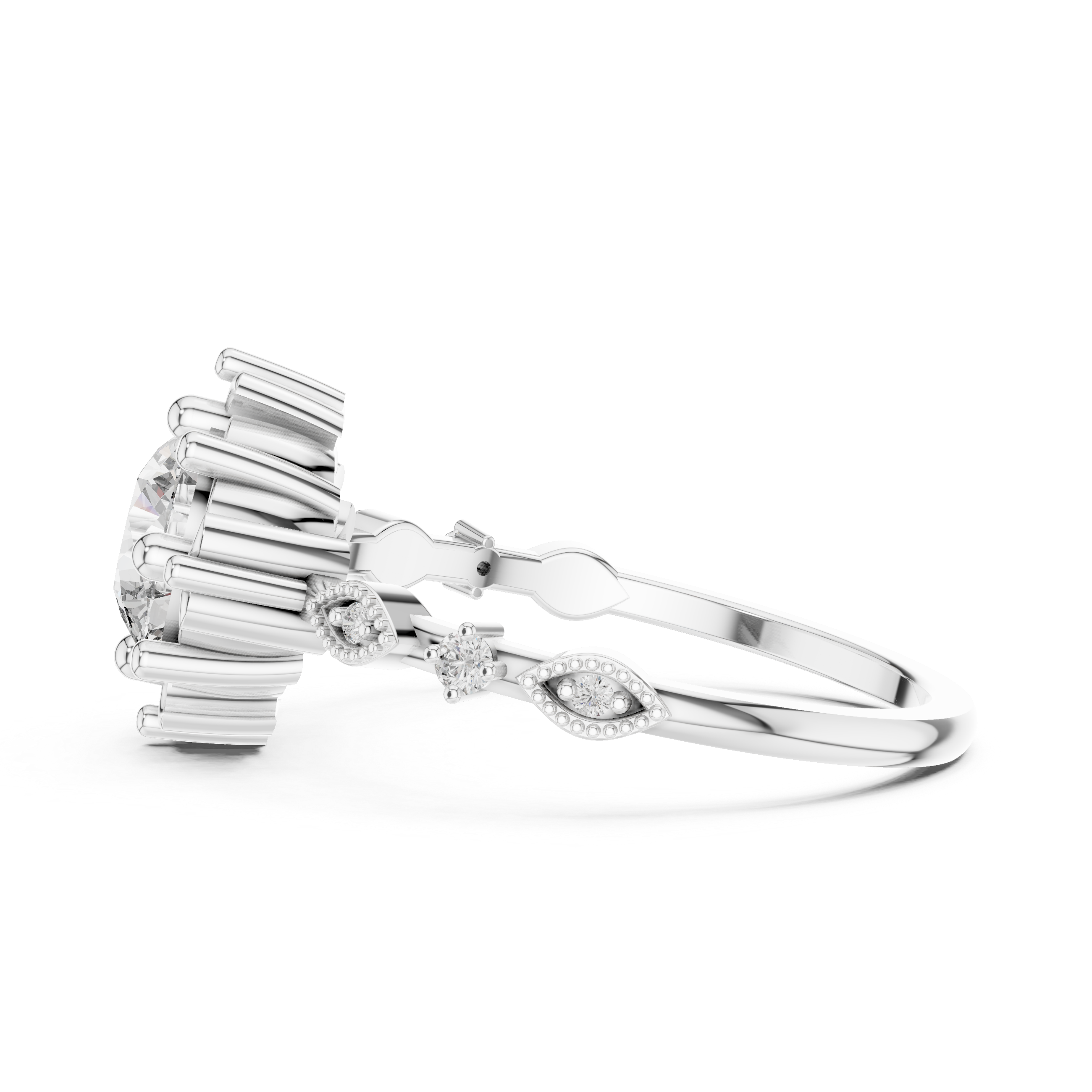 Regal Fleur Lab-Grown Diamond Ring