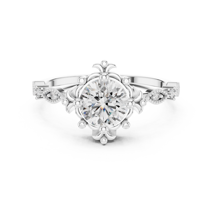 Regal Fleur Lab-Grown Diamond Ring