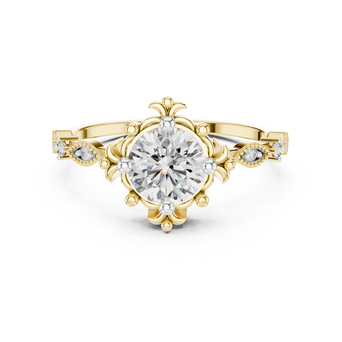 Regal Fleur Lab-Grown Diamond Ring