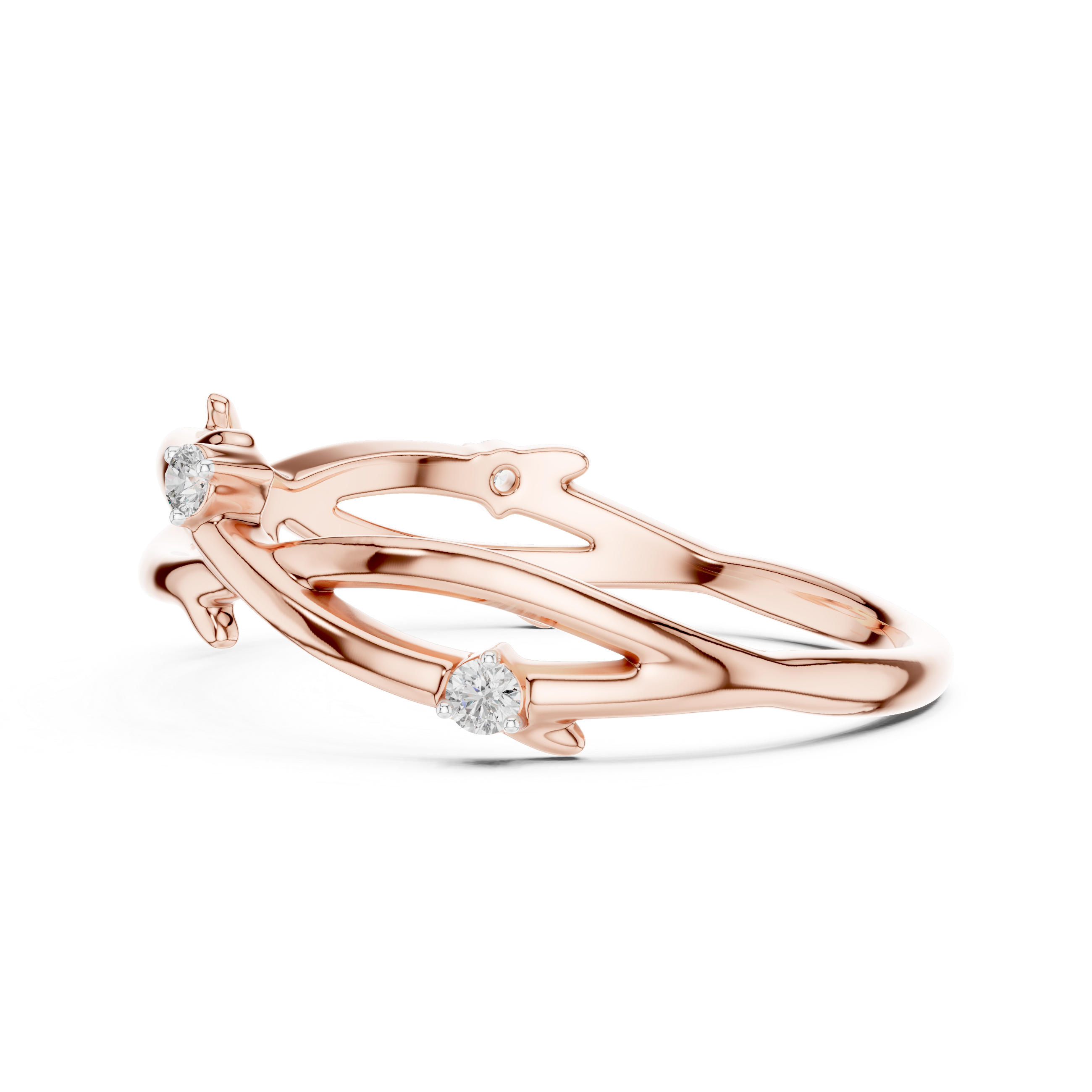 Golden Vine Lab-Grown Diamond Band