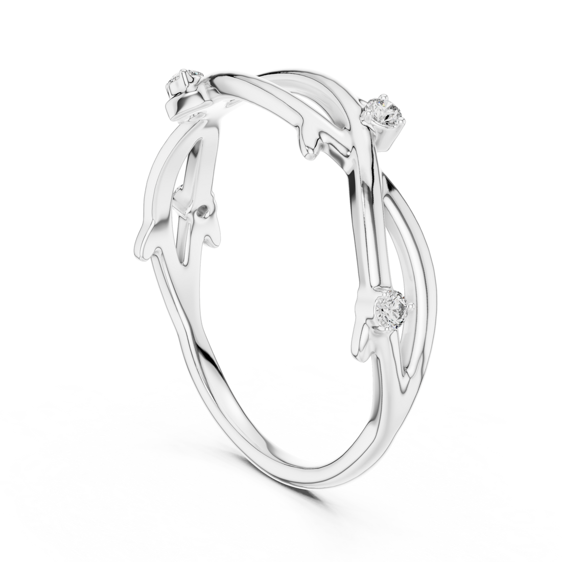 Golden Vine Lab-Grown Diamond Band