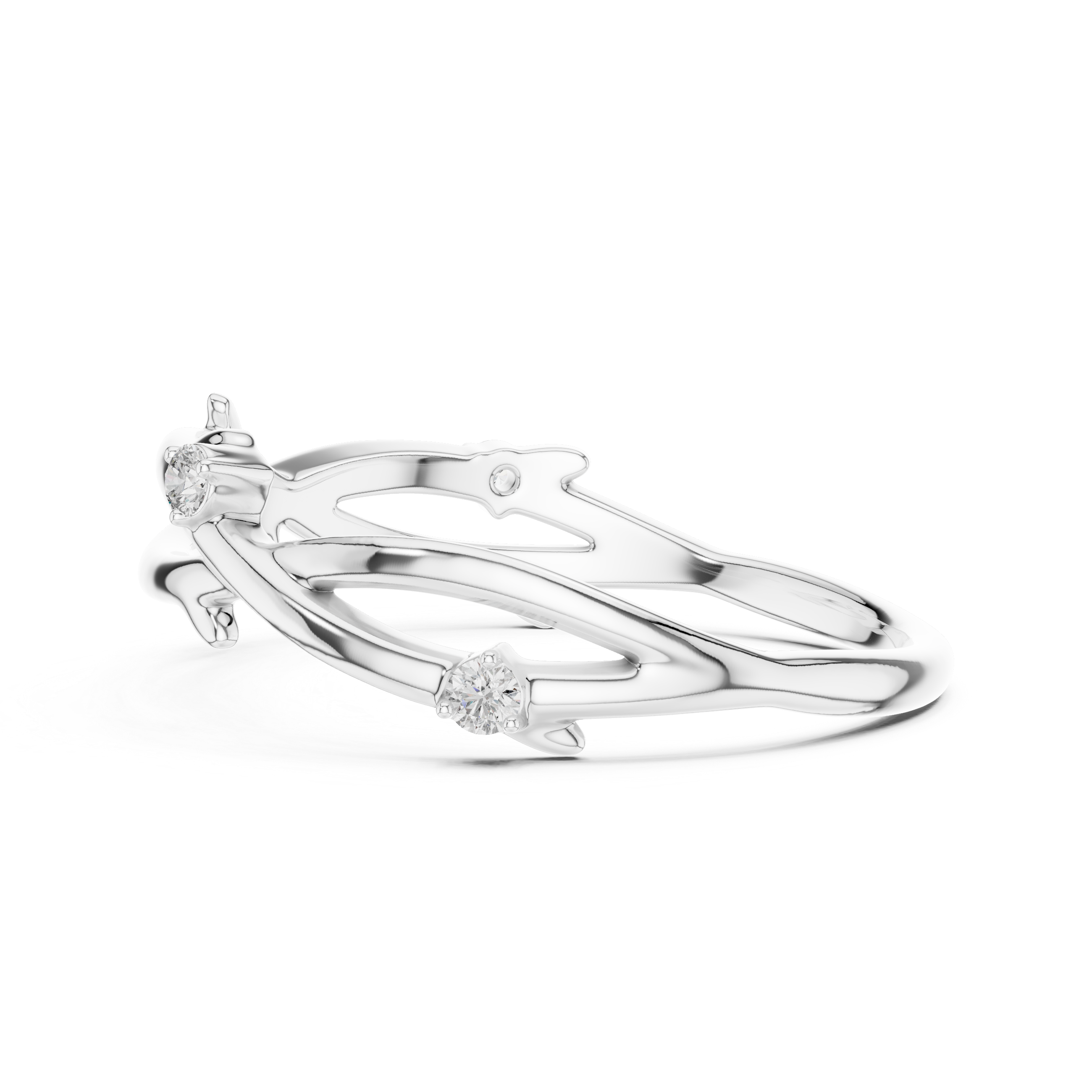 Golden Vine Lab-Grown Diamond Band