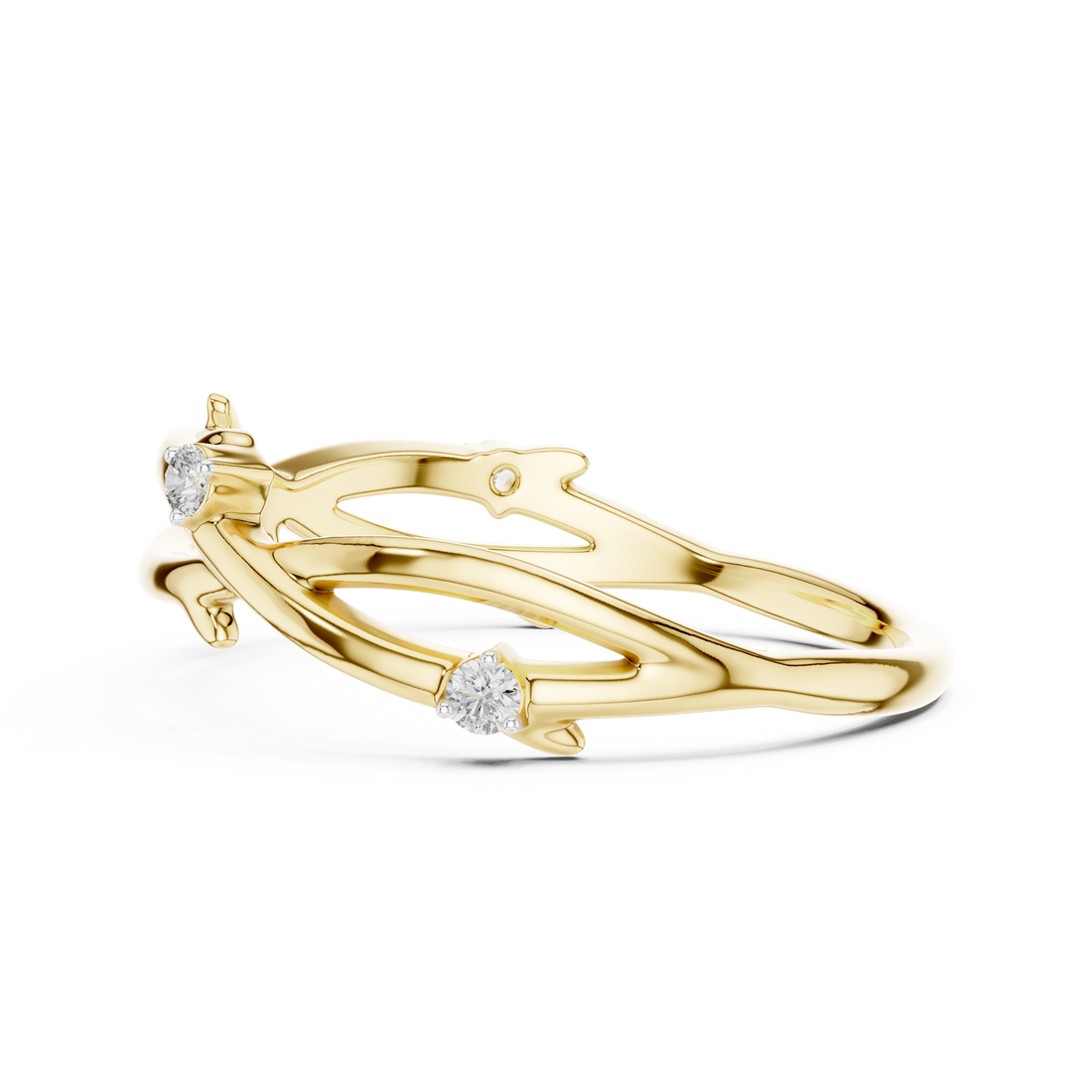 Golden Vine Lab-Grown Diamond Band