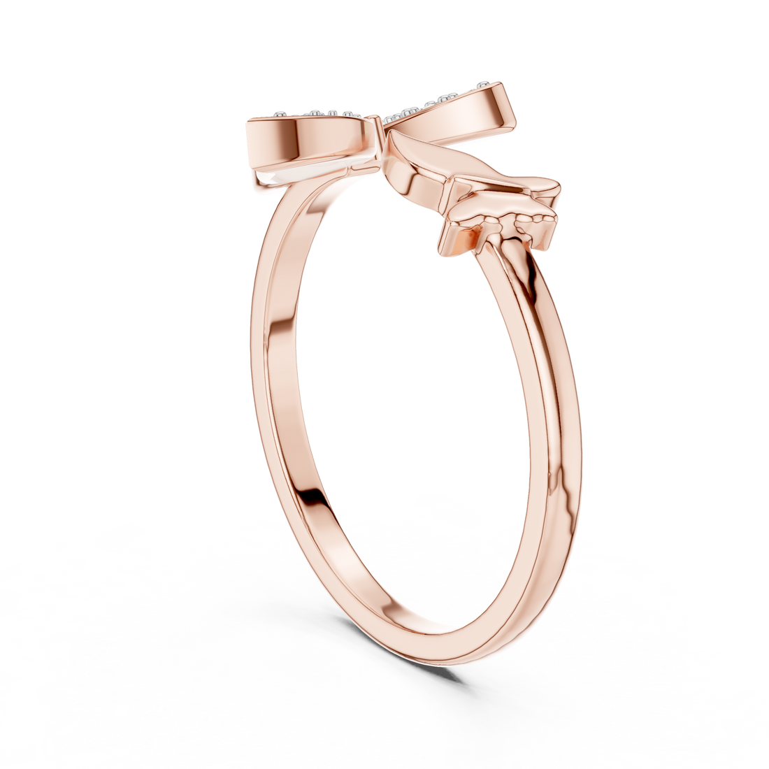 Butterfly Grace Lab-Grown Diamond Open Band