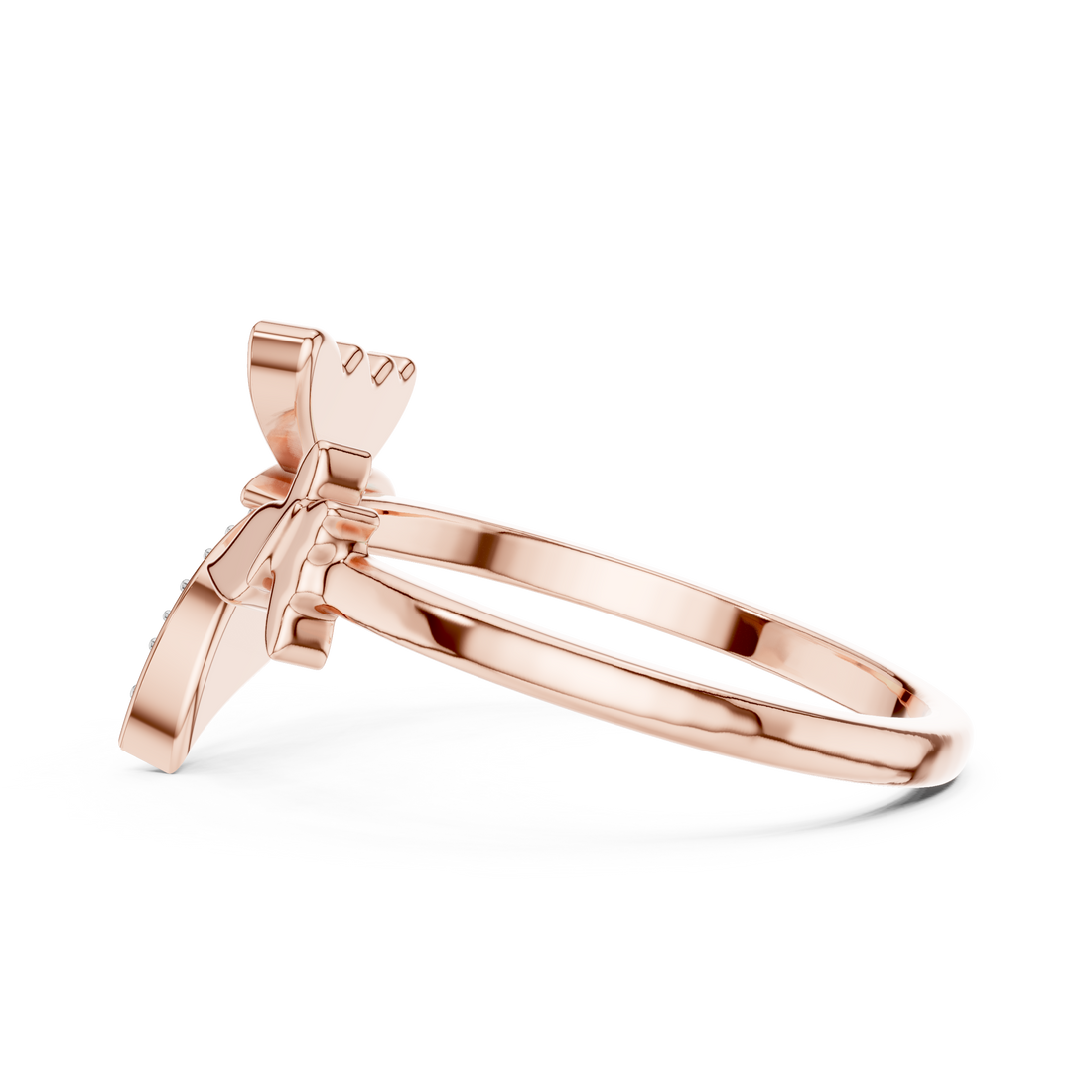 Butterfly Grace Lab-Grown Diamond Open Band