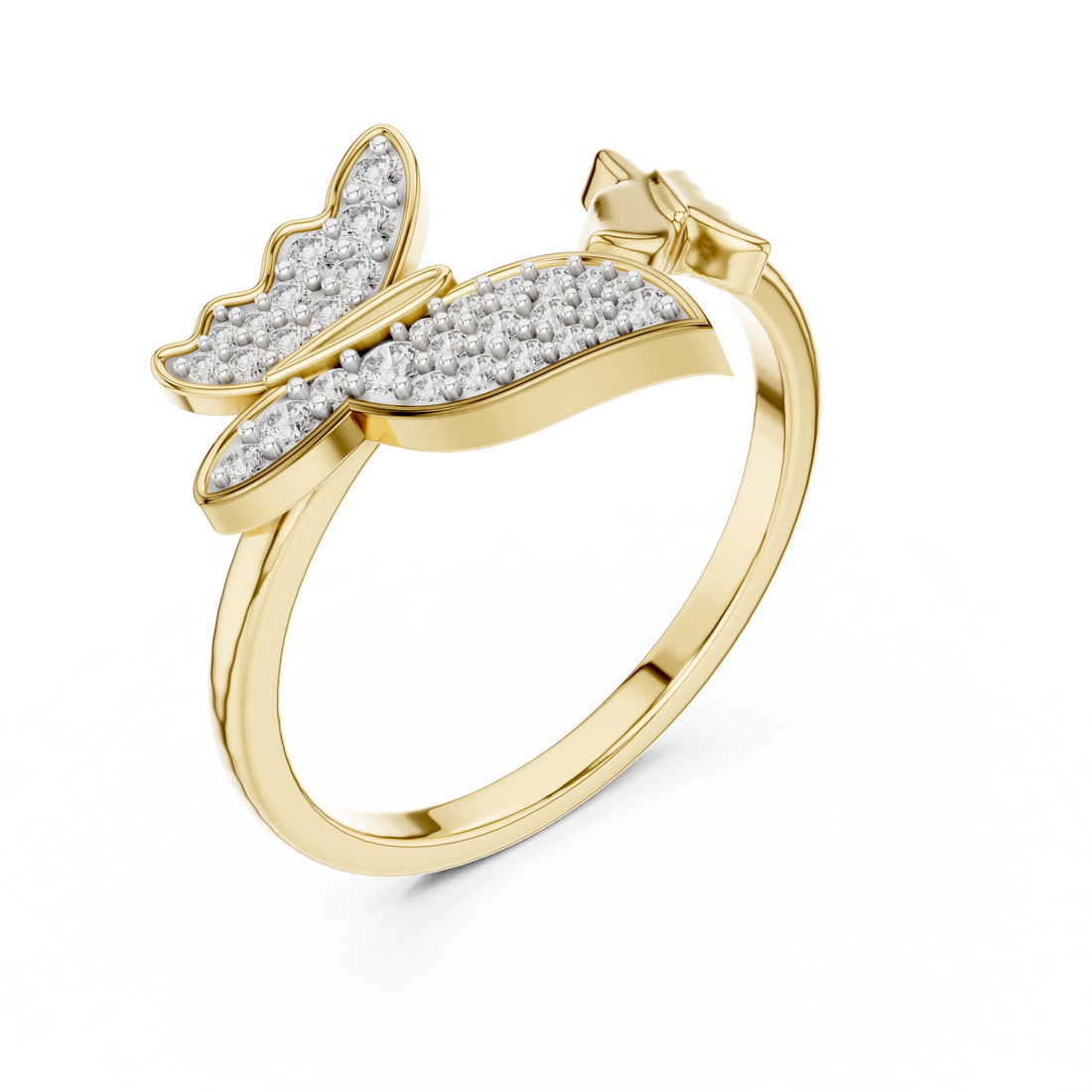 Butterfly Grace Lab-Grown Diamond Open Band