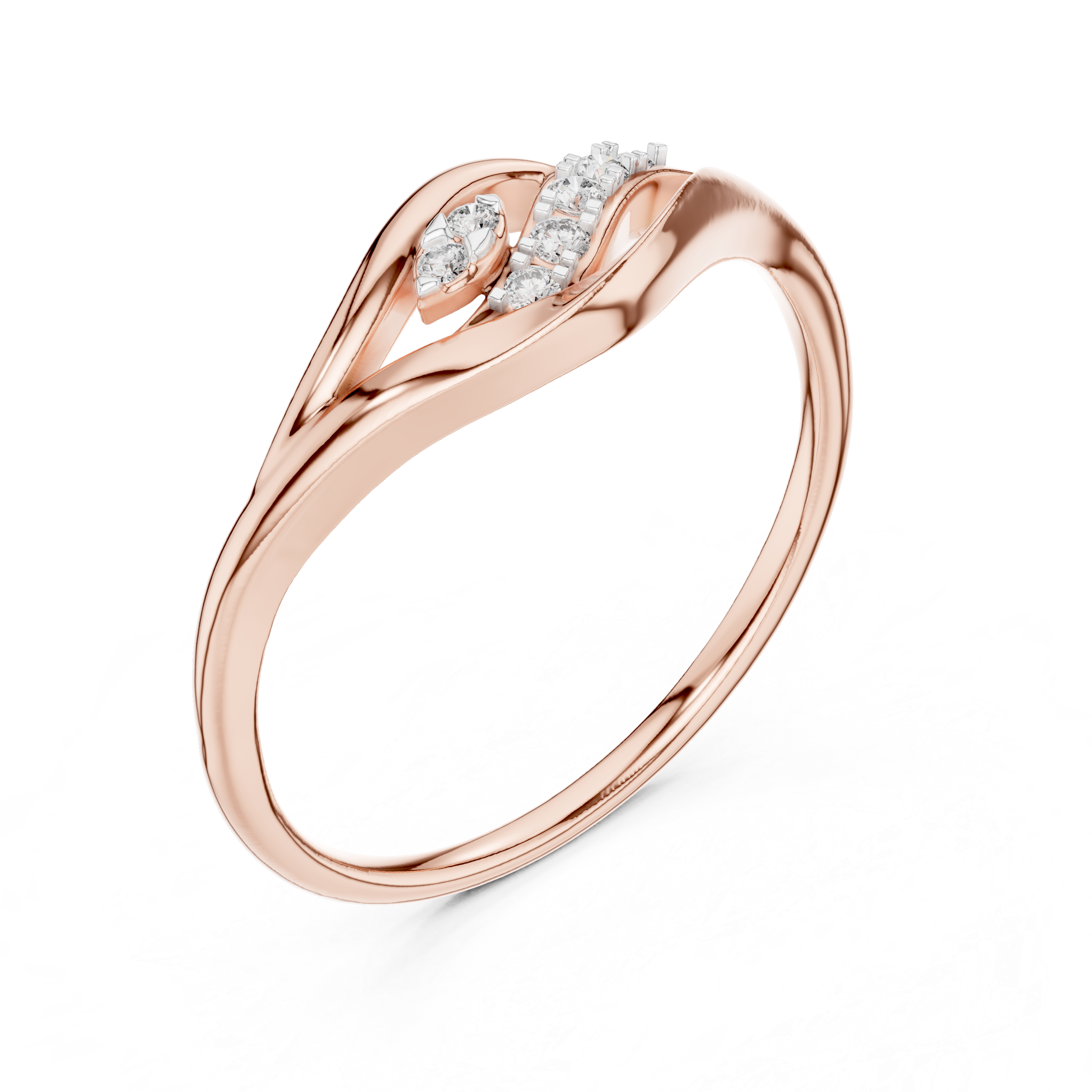 Flowing Harmony Lab-Grown Diamond Ring