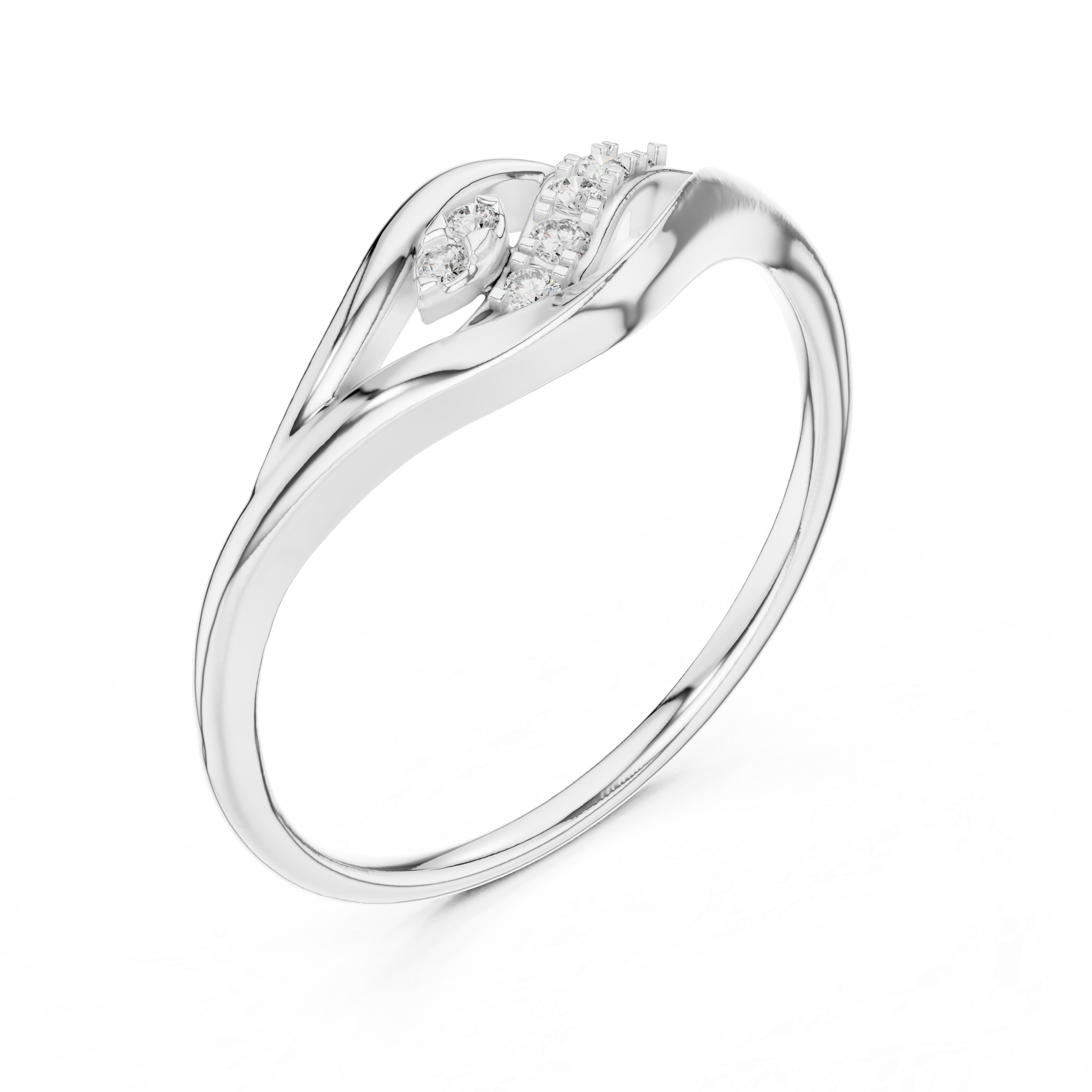 Flowing Harmony Lab-Grown Diamond Ring